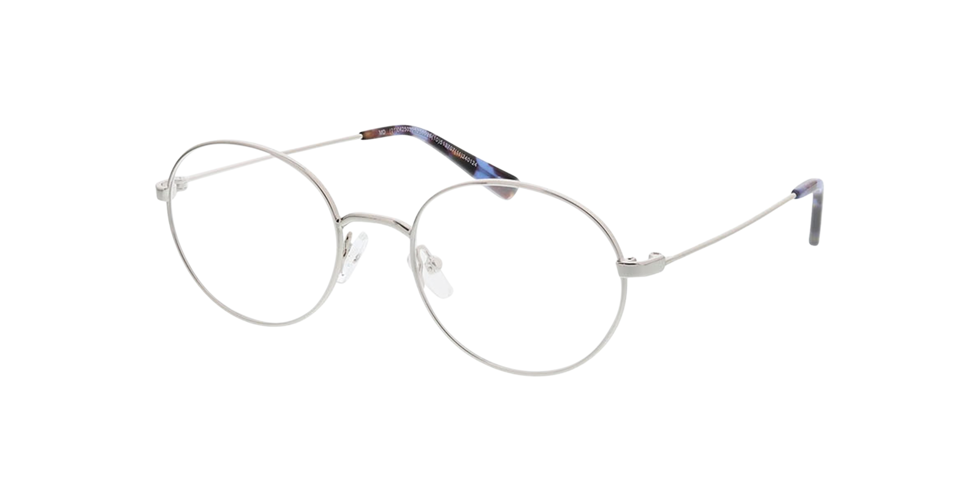 Leeds Silber MetallEyeglass Frames von B24, Dreiviertelansicht