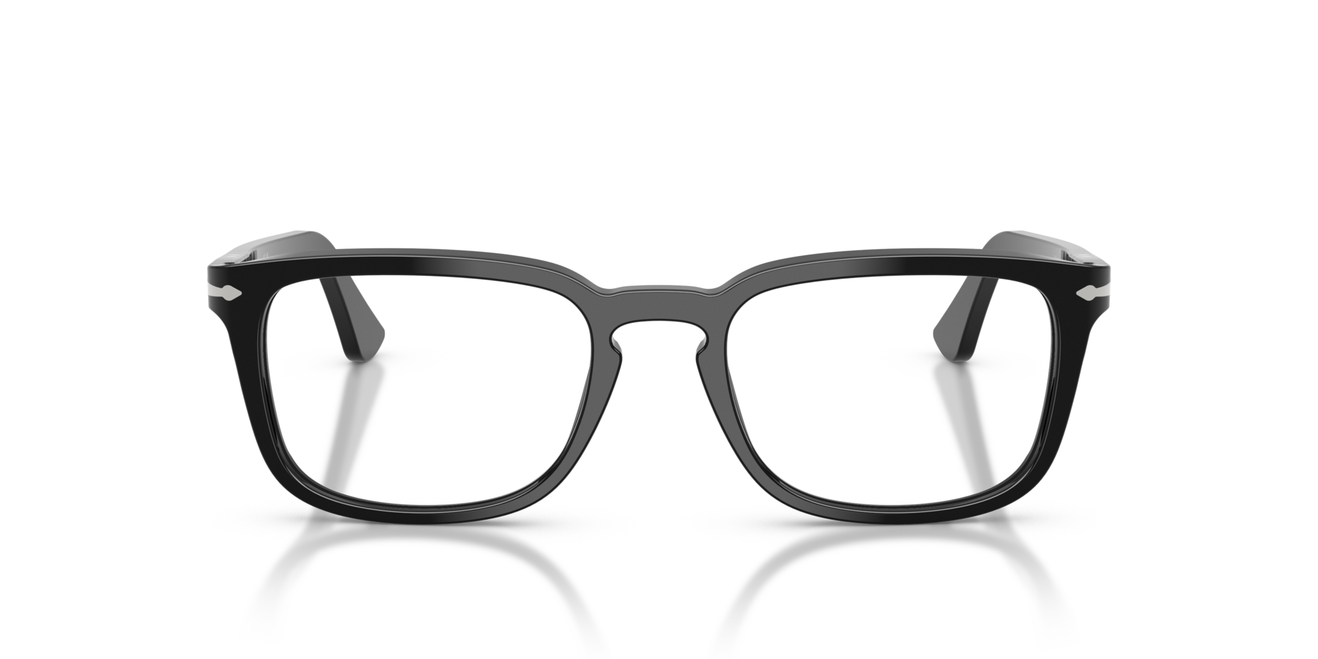 PO3382V Schwarz AcetatEyeglass Frames von B24, Vorderansicht