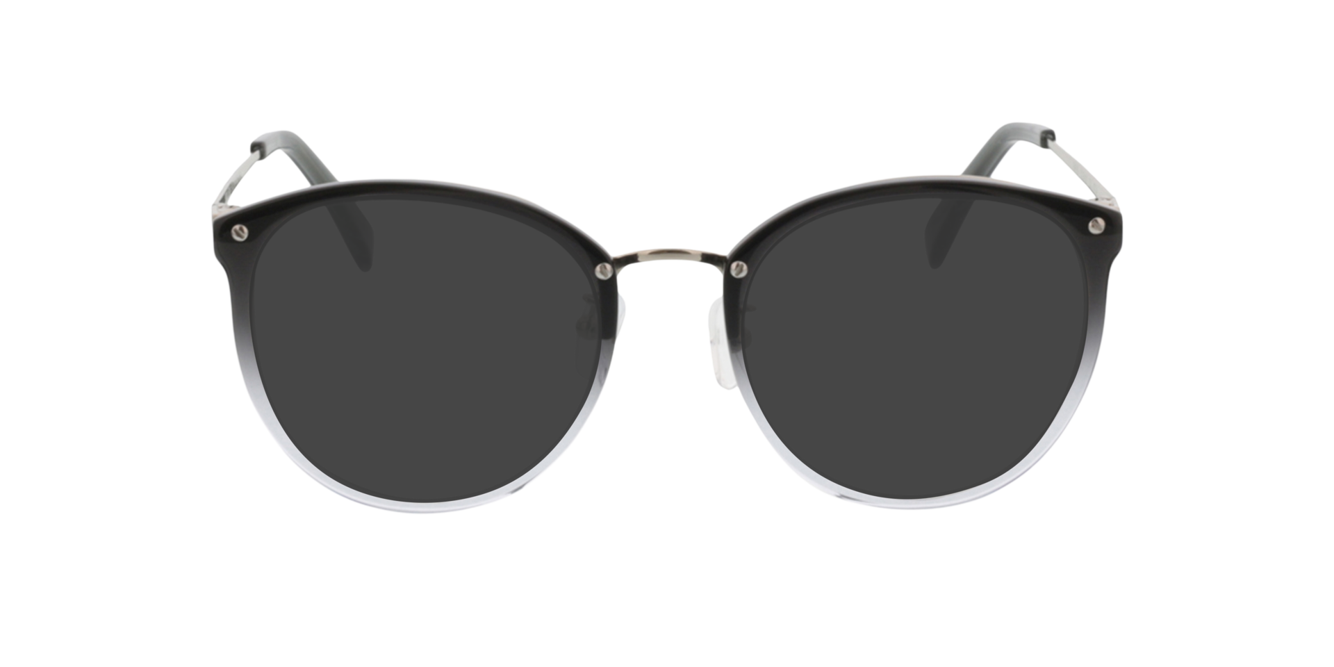 Charlotte Gradiënt grijs  &  zilver AcetaatEyeglass Frames van B24, met getinte lenzen