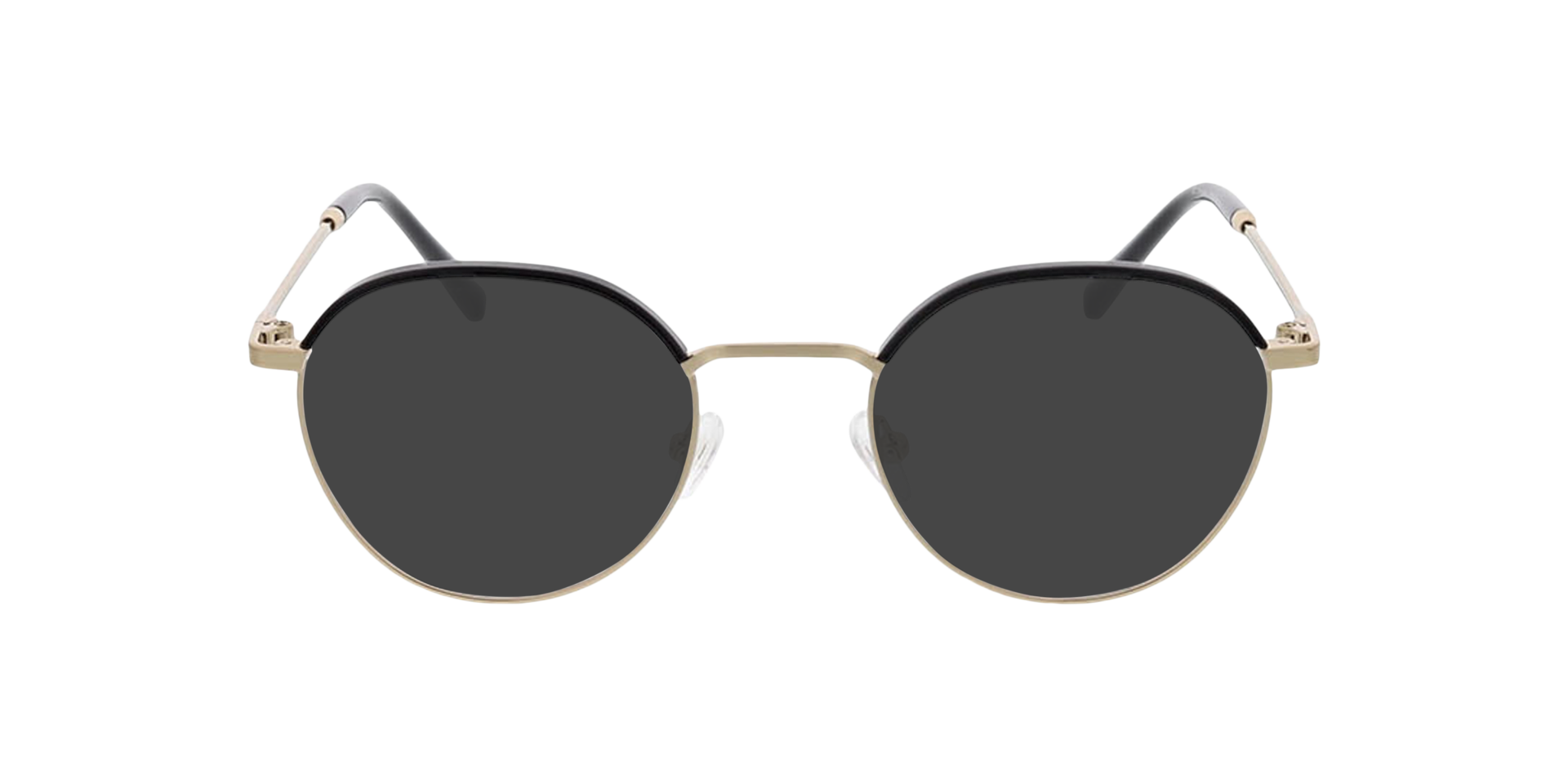 Singapur Schwarz & Gold MetallEyeglass Frames von B24, mit getönten Gläsern