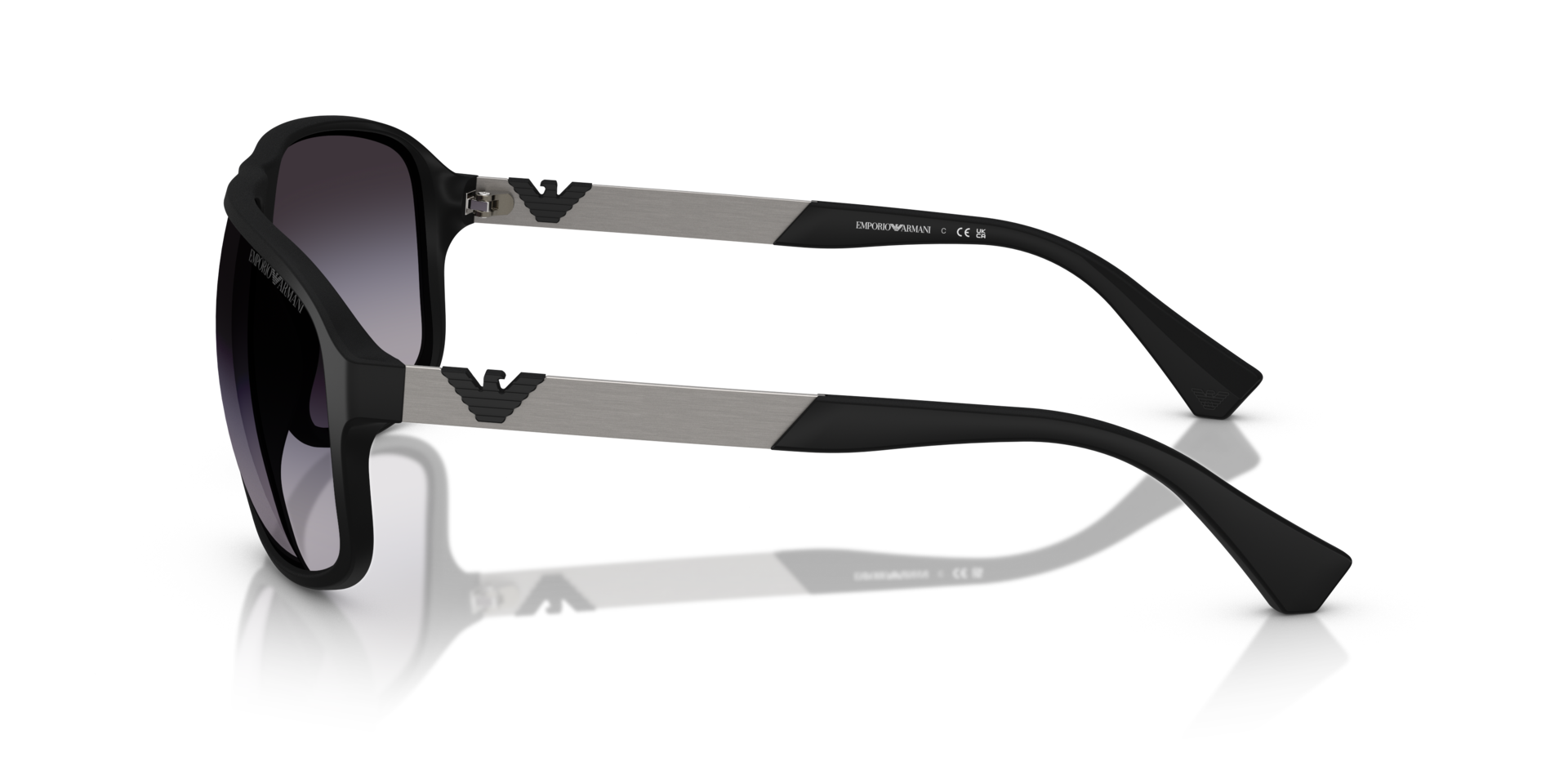 EA4029 Rubber Black KunststoffSunglass Frames von B24, Seitenansicht