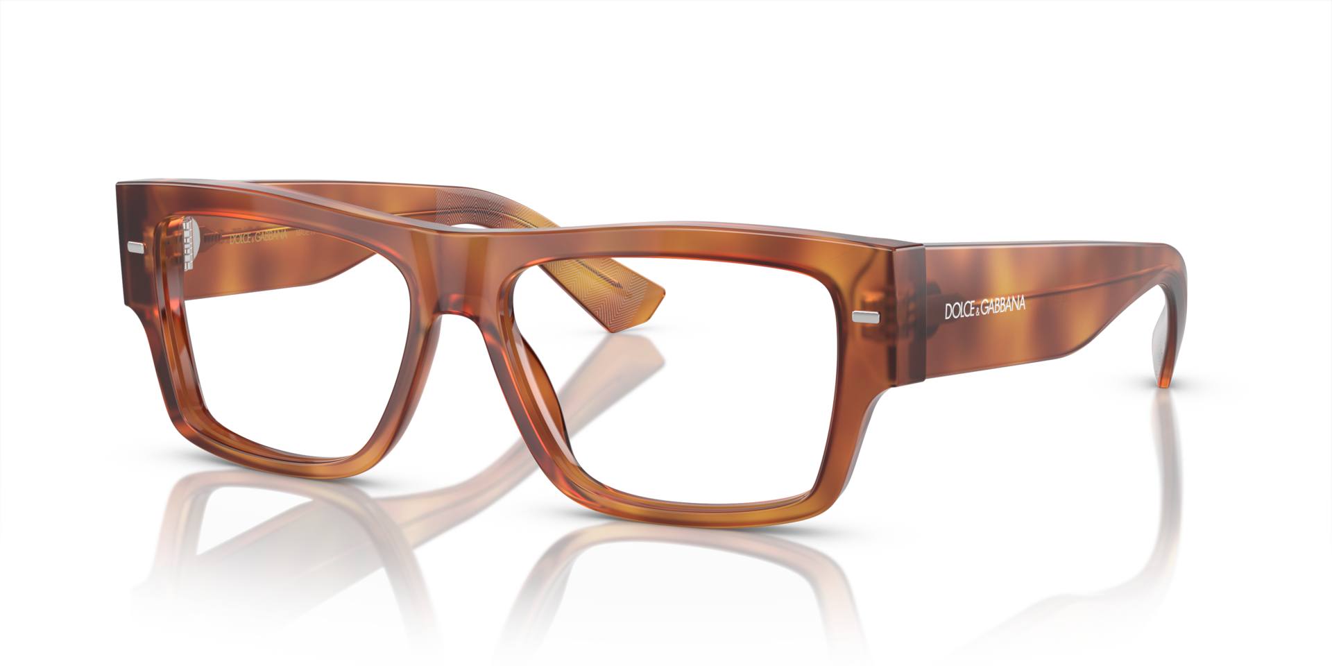 DG3379 Ginger Havana AcetaatEyeglass Frames van B24, Hoekweergave