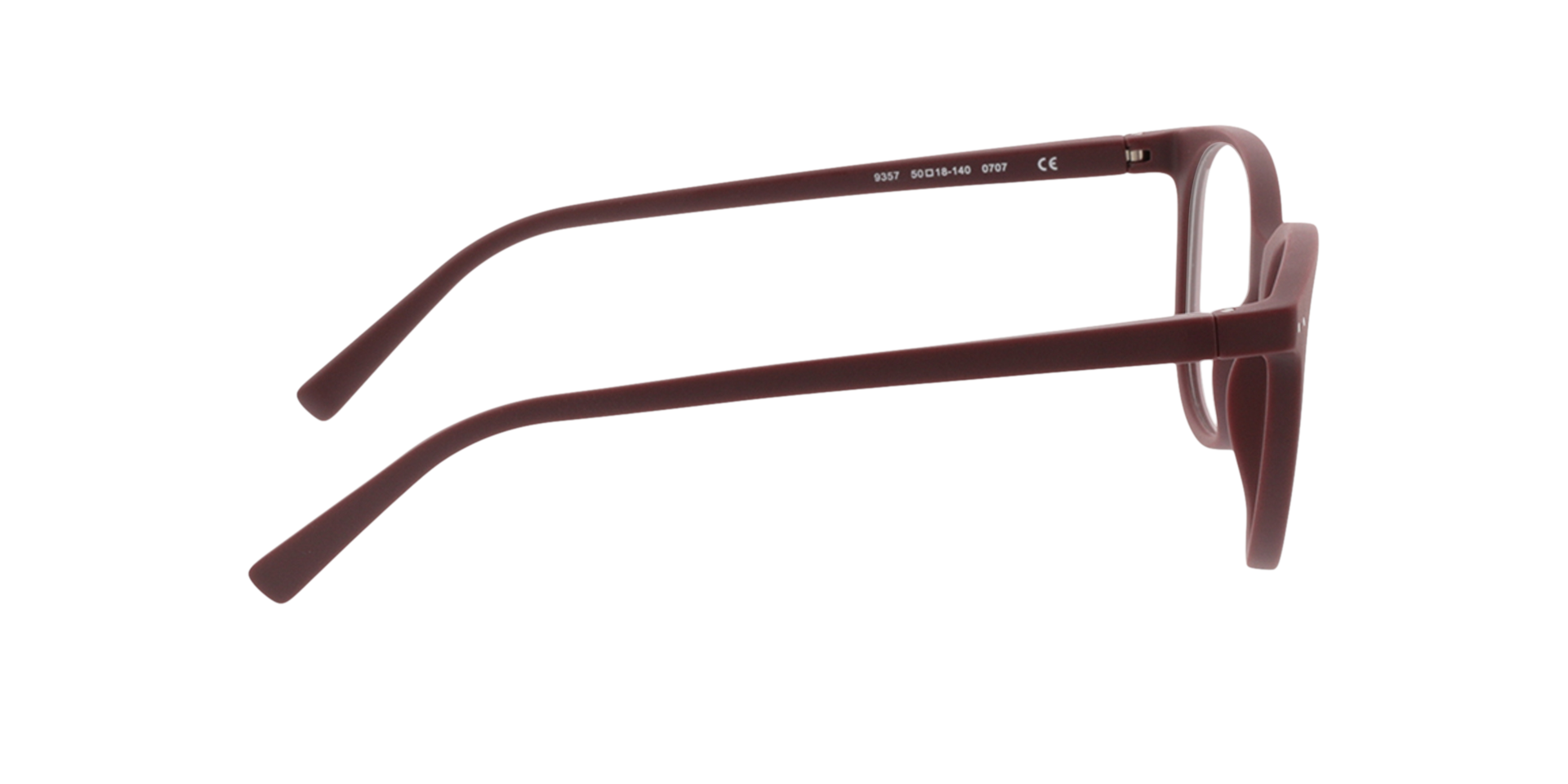 Lily Dunkelrot KunststoffEyeglass Frames von B24, Seitenansicht