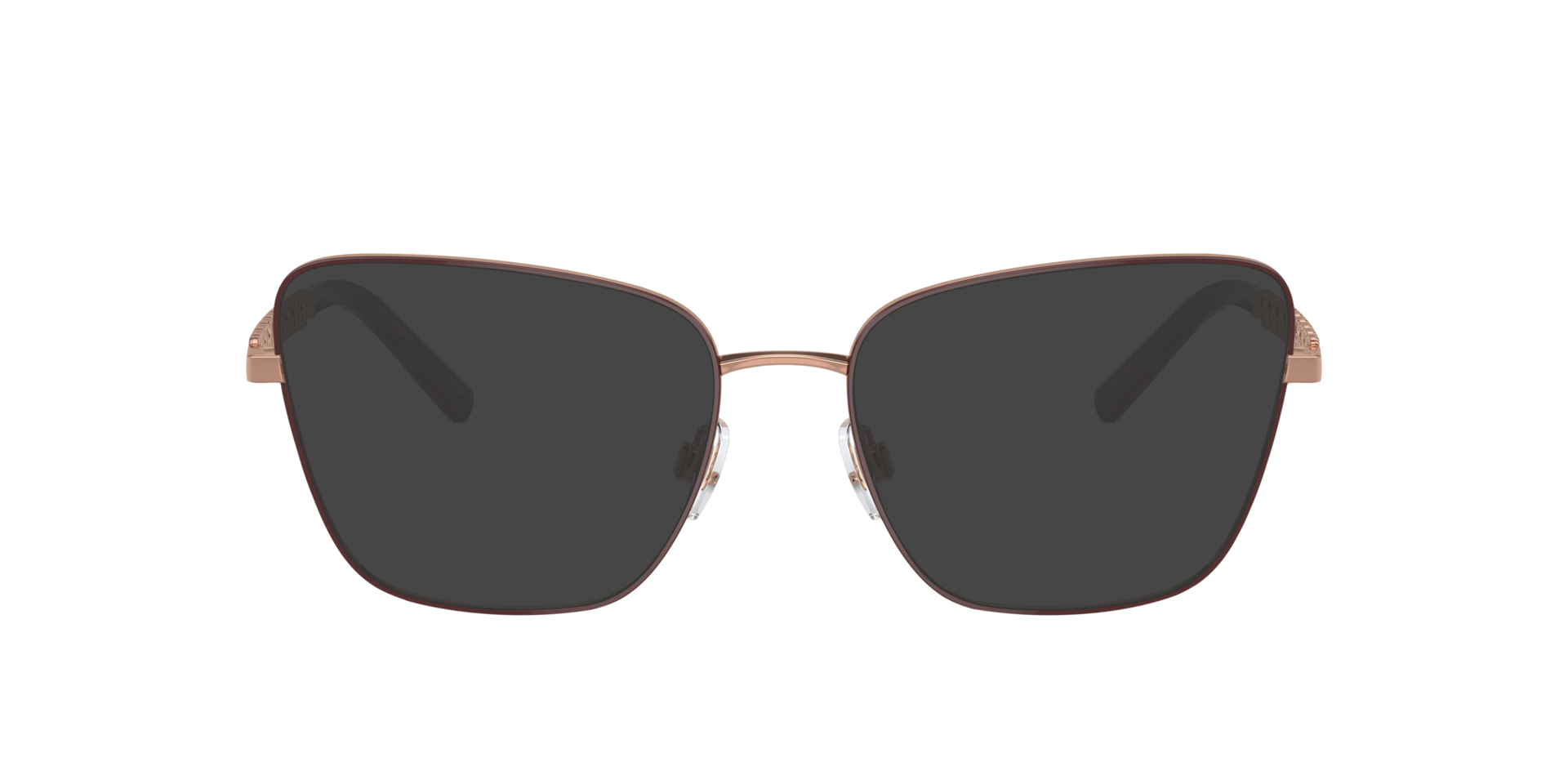 DG1346 Pink Gold & Matte Bordeaux MetallEyeglass Frames von B24, mit getönten Gläsern