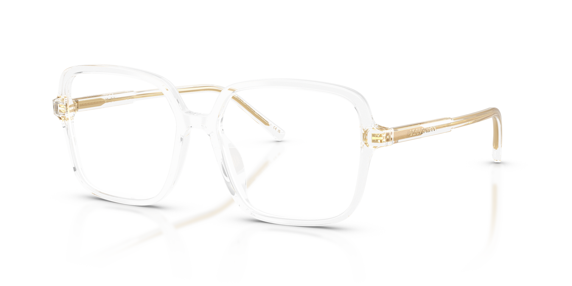 DG3442 Kristall AcetatEyeglass Frames von B24, Dreiviertelansicht