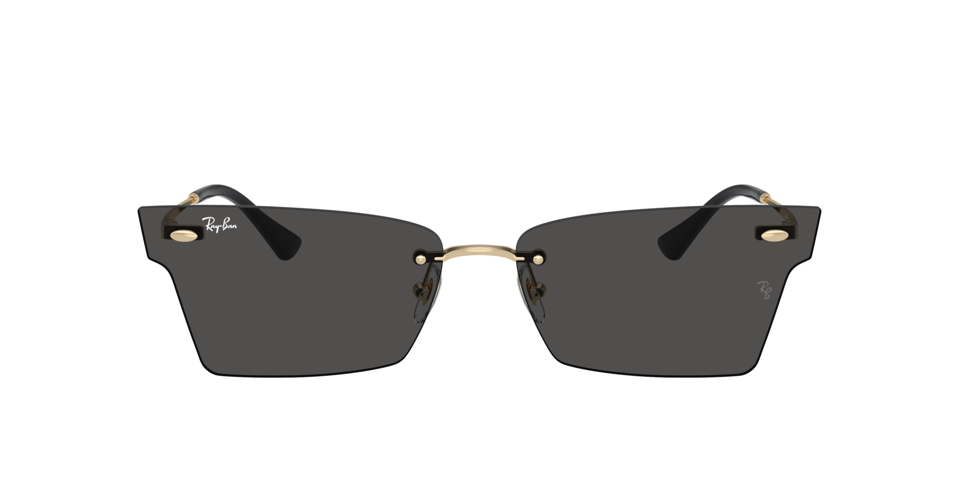 RB3730 Lichtgoud MetaalSunglass Frames van B24, met getinte lenzen