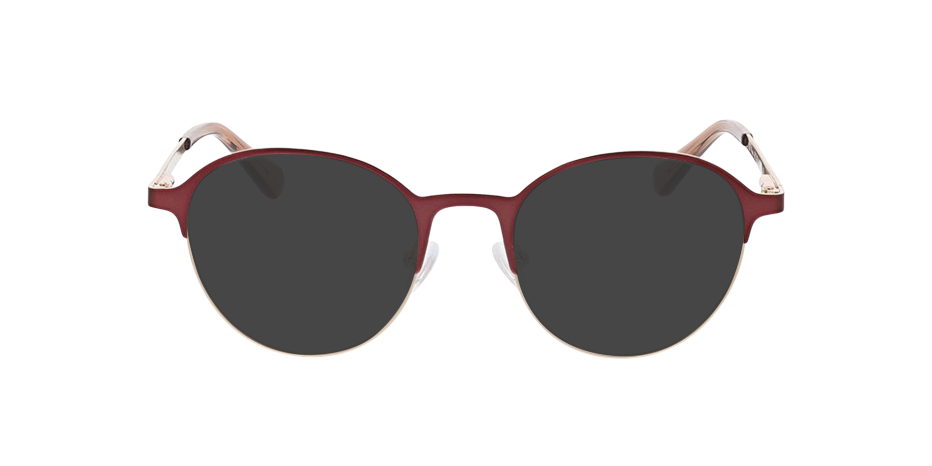 Mat bordeauxrood / goud / roze Neapel -  Metal Zonnebrillen