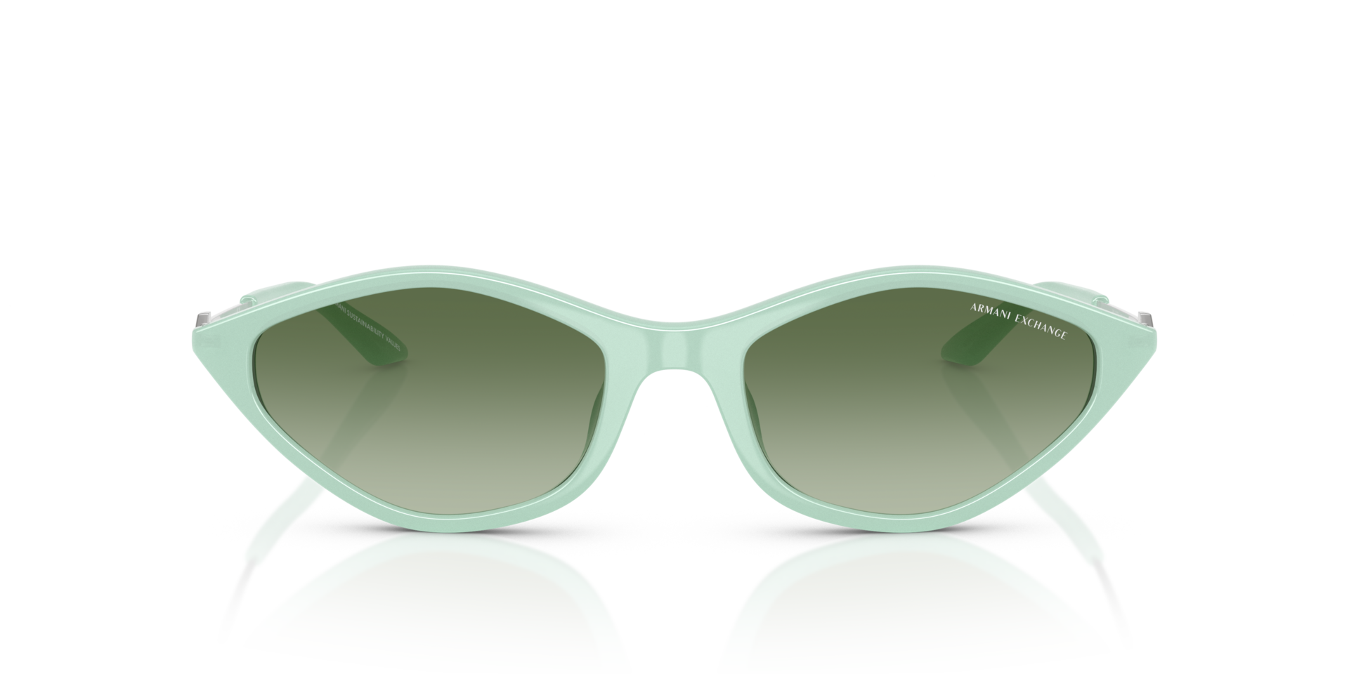 AX4152SU Opalescent Green KunststofSunglass Frames van B24, Vooraanzicht
