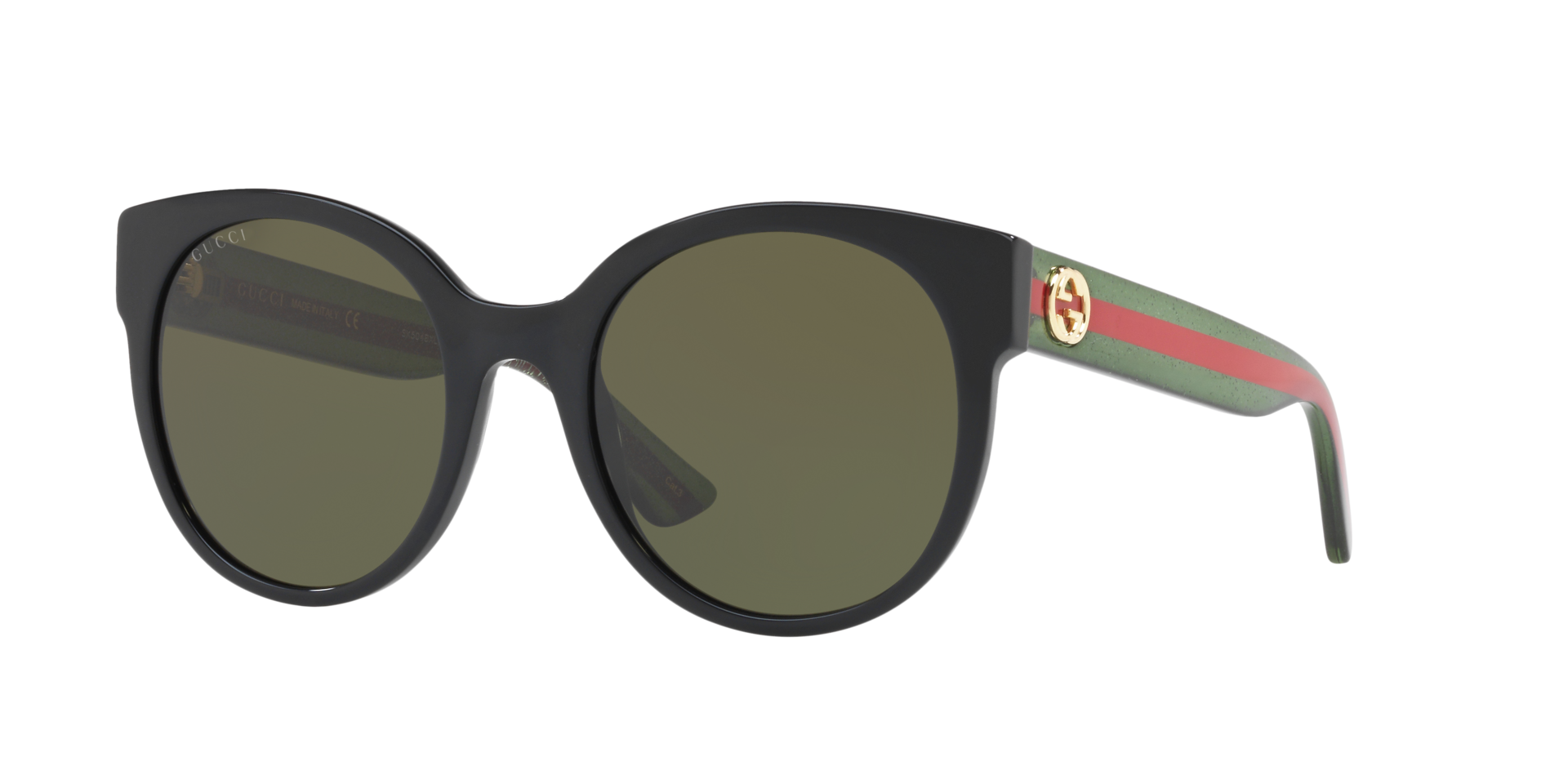 GG0035SN Schwarz AcetatSunglass Frames von B24, Dreiviertelansicht