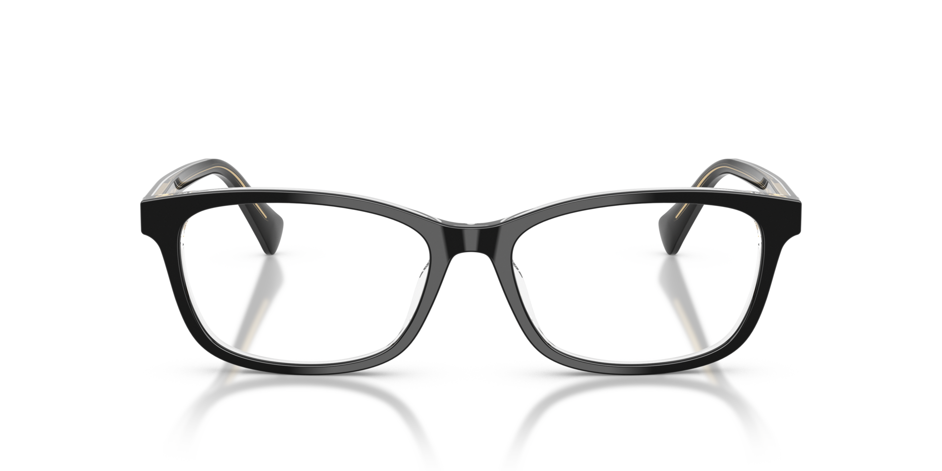 RA7194U Black & Transparent AcetatEyeglass Frames von B24, Vorderansicht