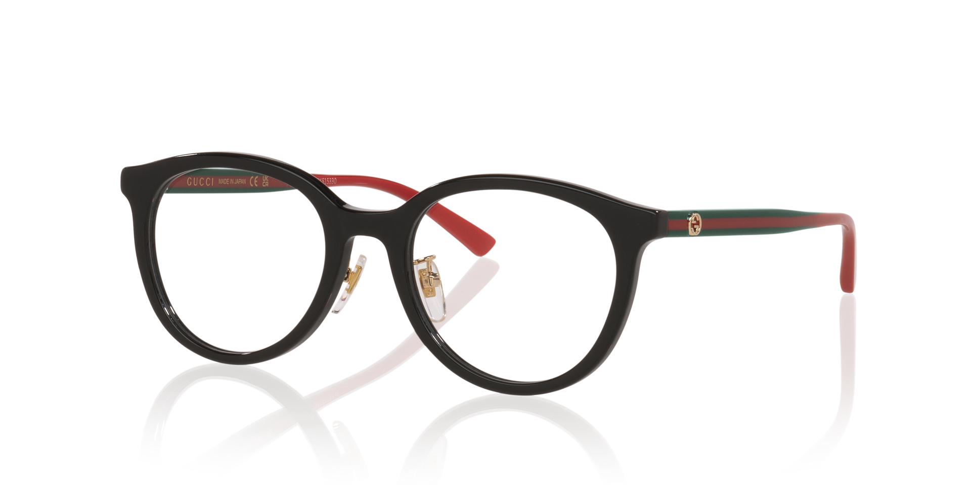 GG1867OK Zwart AcetaatEyeglass Frames van B24, Hoekweergave