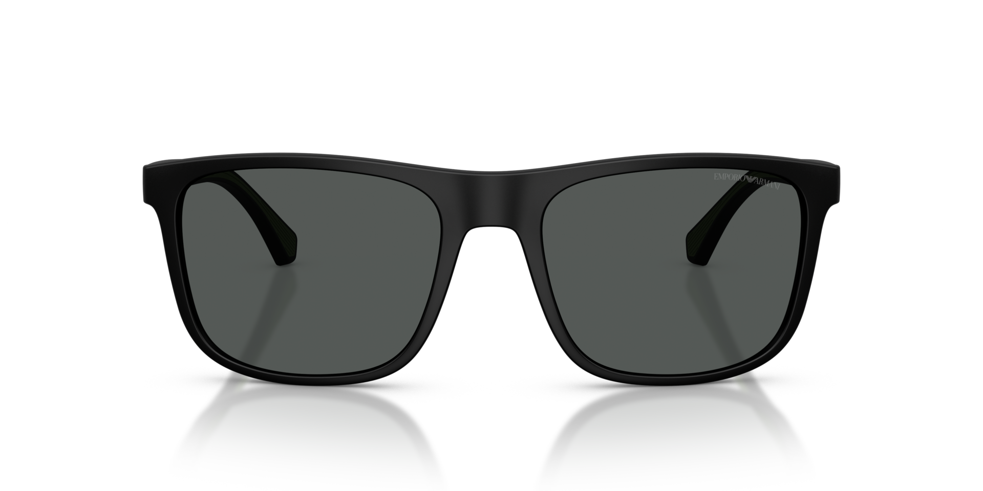EA4129 Matt Schwarz KunststoffSunglass Frames von B24, Vorderansicht