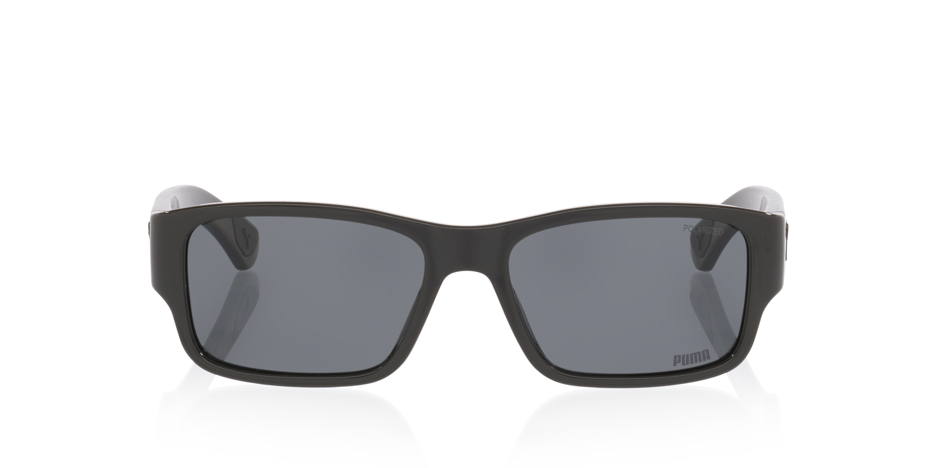 Pu0521S Grau KunststoffSunglass Frames von B24, Vorderansicht