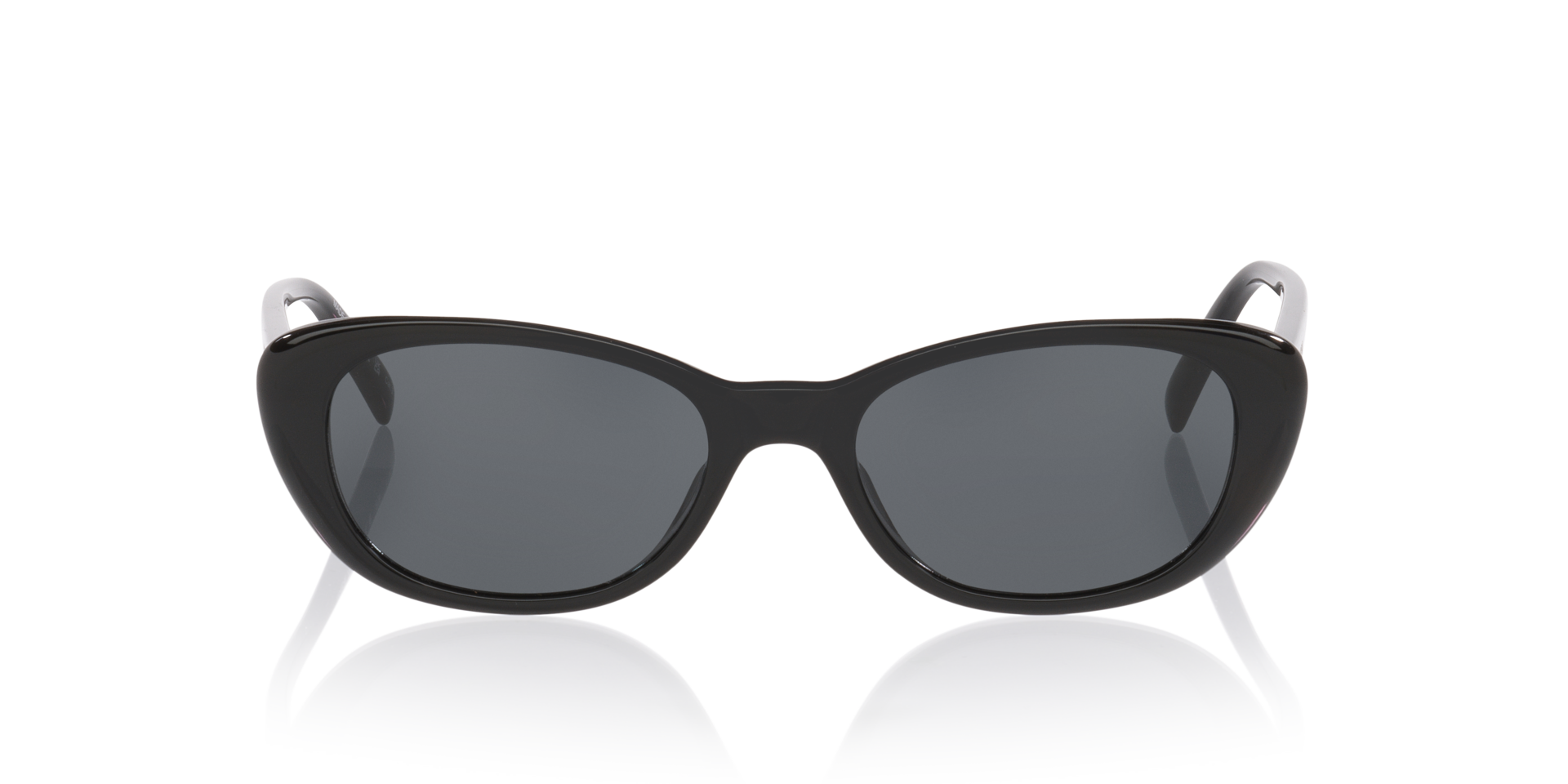 SL822 Zwart AcetaatSunglass Frames van B24, Vooraanzicht