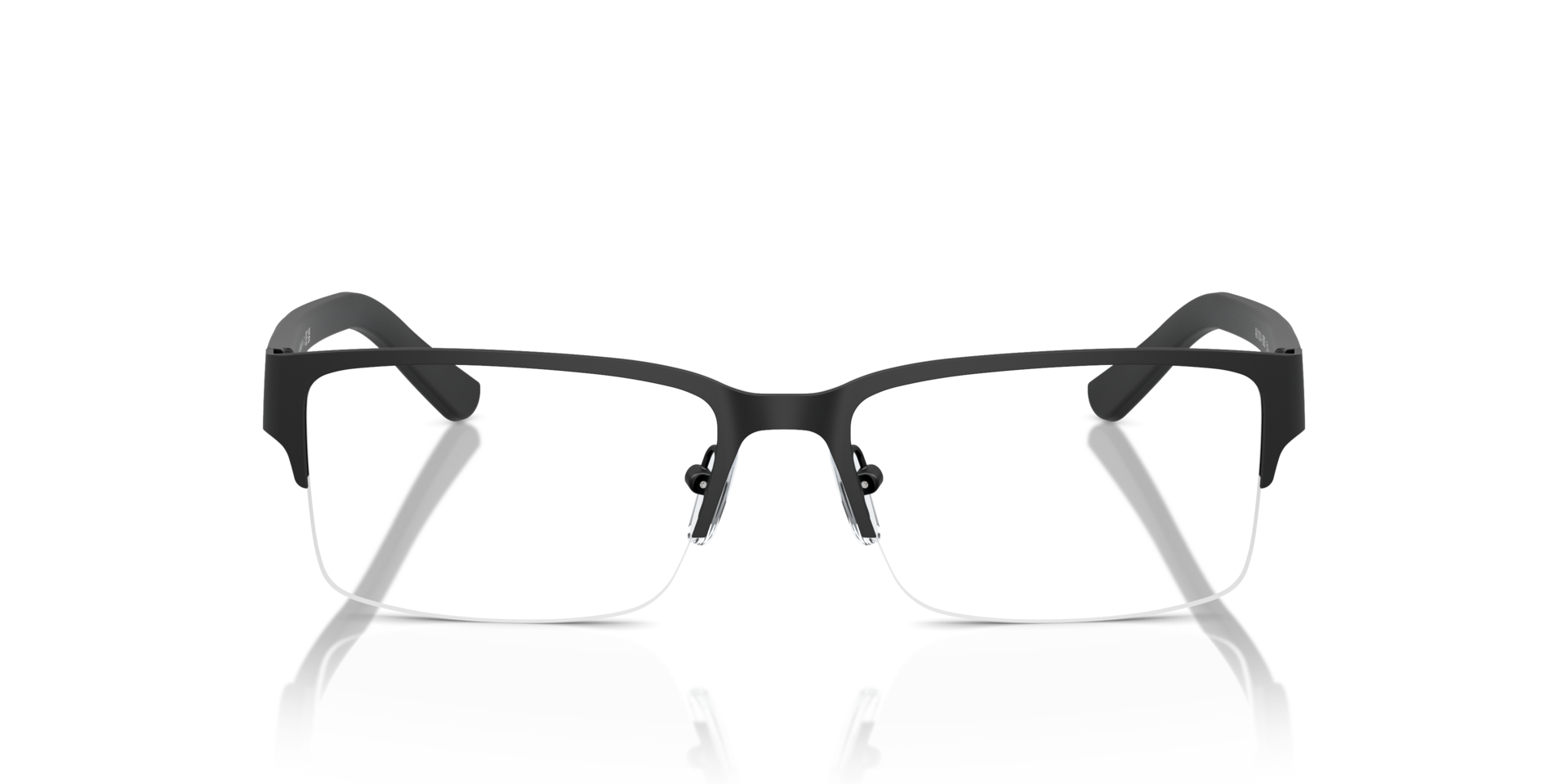 AX1014 Matt Schwarz MetallEyeglass Frames von B24, Vorderansicht