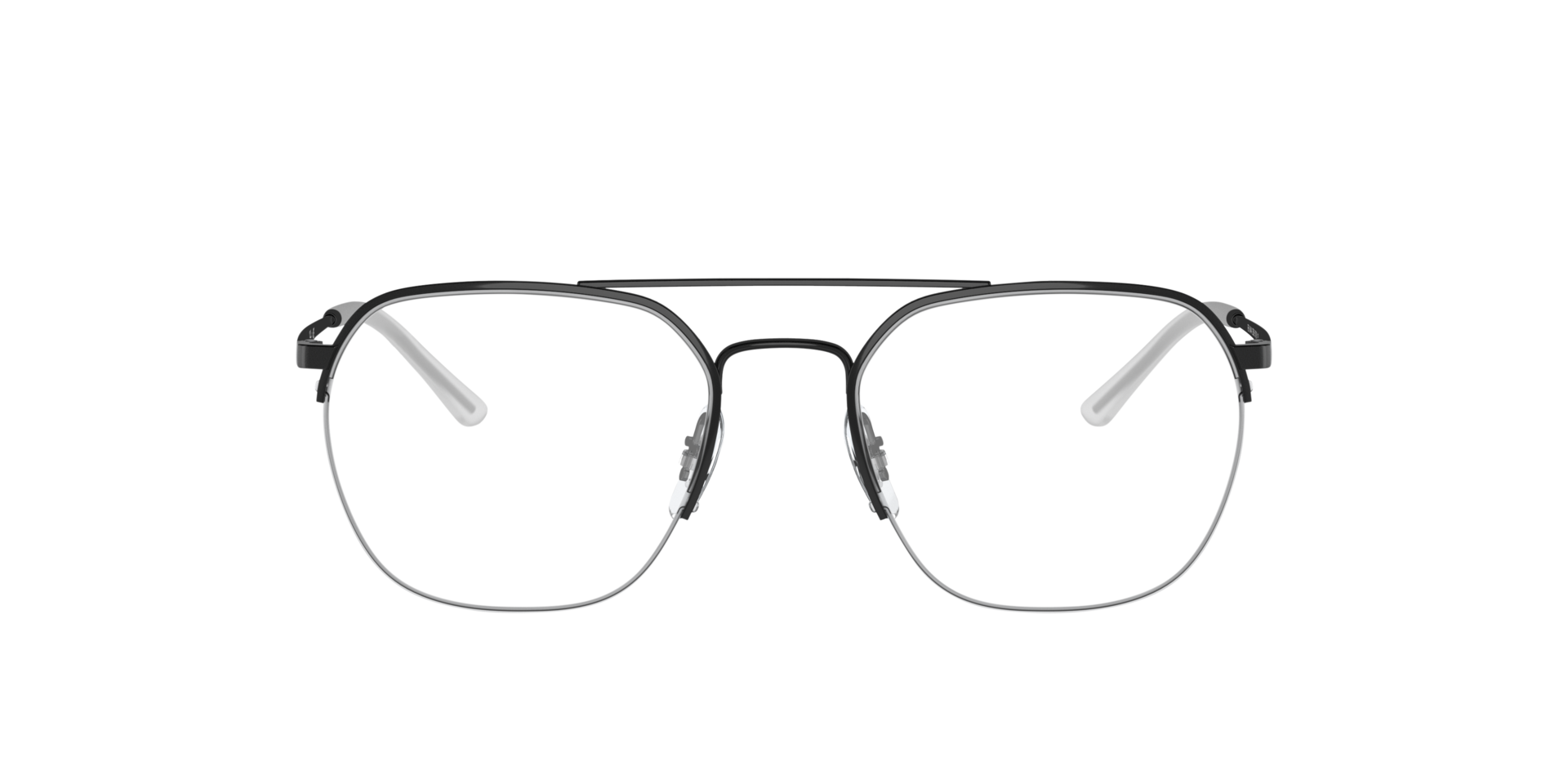 RB6444 Schwarz MetallEyeglass Frames von B24, Vorderansicht