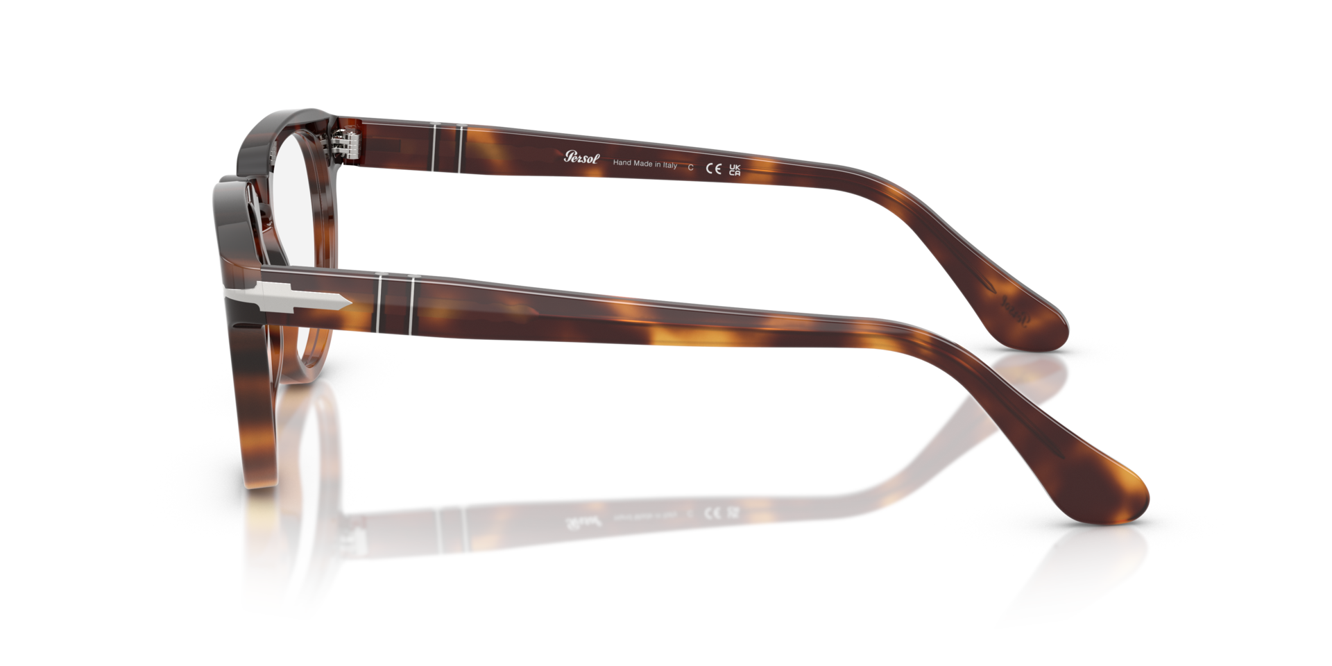 PO3377V Tortoise Dark Brown AcetatEyeglass Frames von B24, Seitenansicht