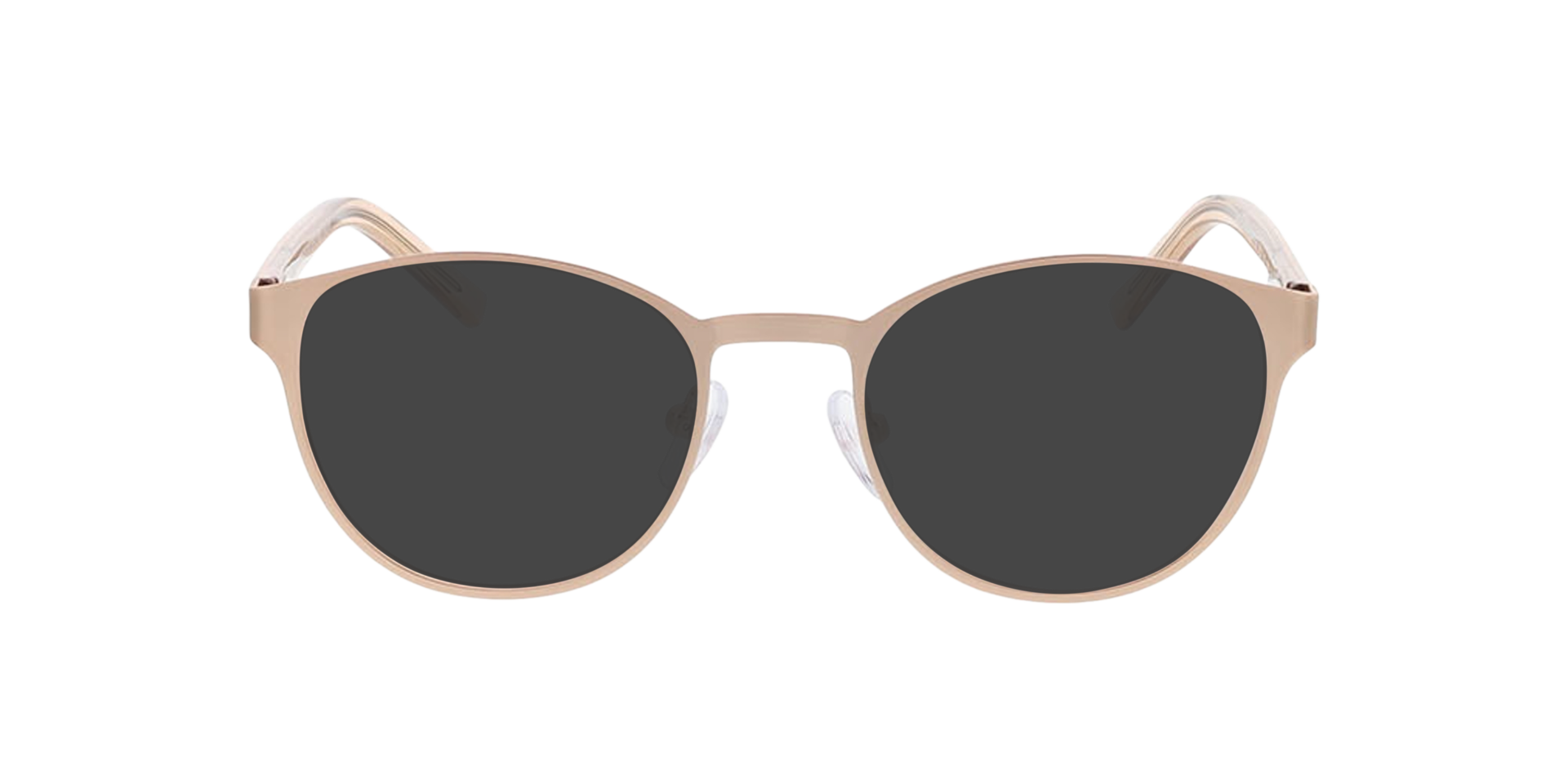 Lima Mat roze goud MetaalEyeglass Frames van B24, met getinte lenzen