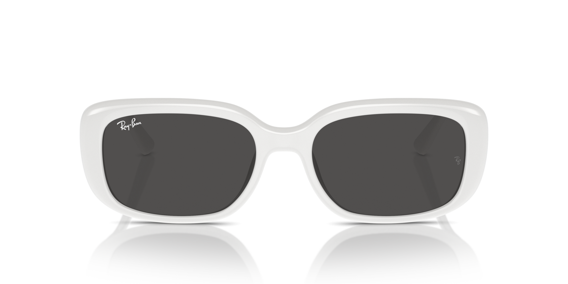 RB4421D Wit KunststofSunglass Frames van B24, Vooraanzicht