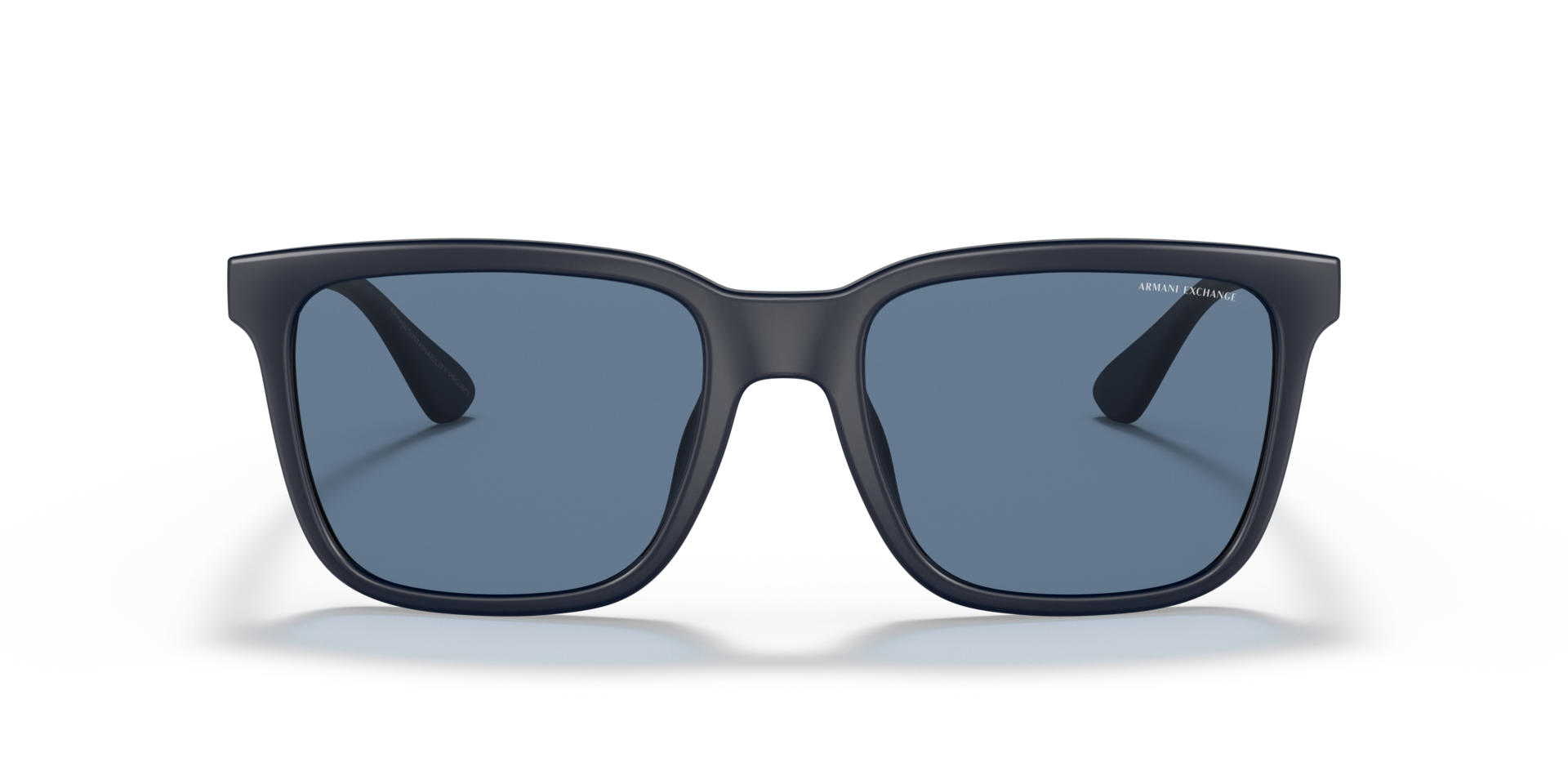 AX4112SU Dark Matte Blue KunststofSunglass Frames van B24, Vooraanzicht