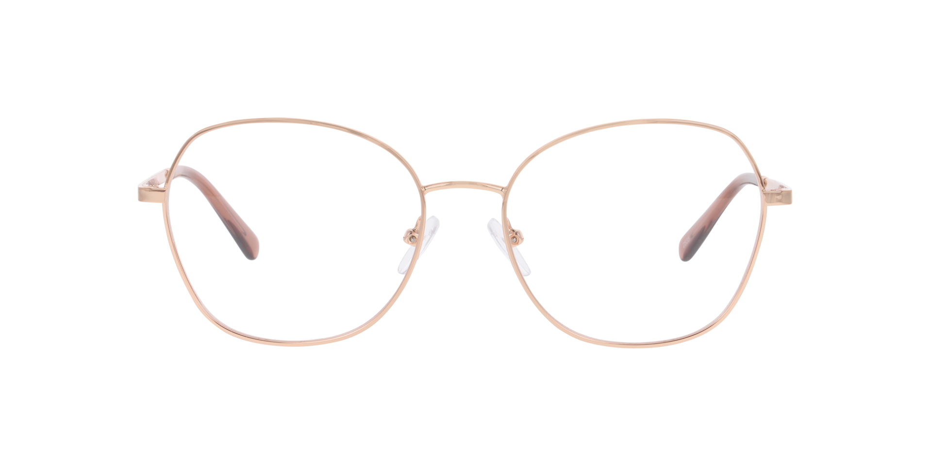 Athen Roségoud MetaalEyeglass Frames van B24, Vooraanzicht