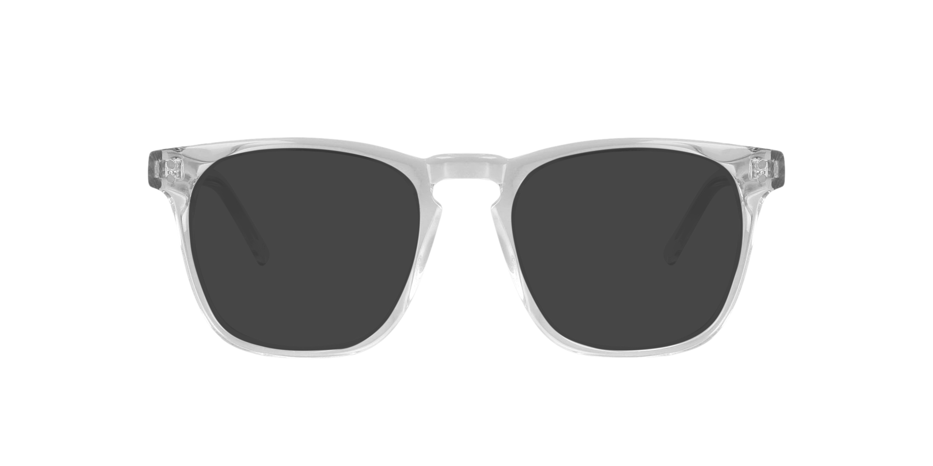 Stanton White Crystal AcetaatEyeglass Frames van B24, met getinte lenzen
