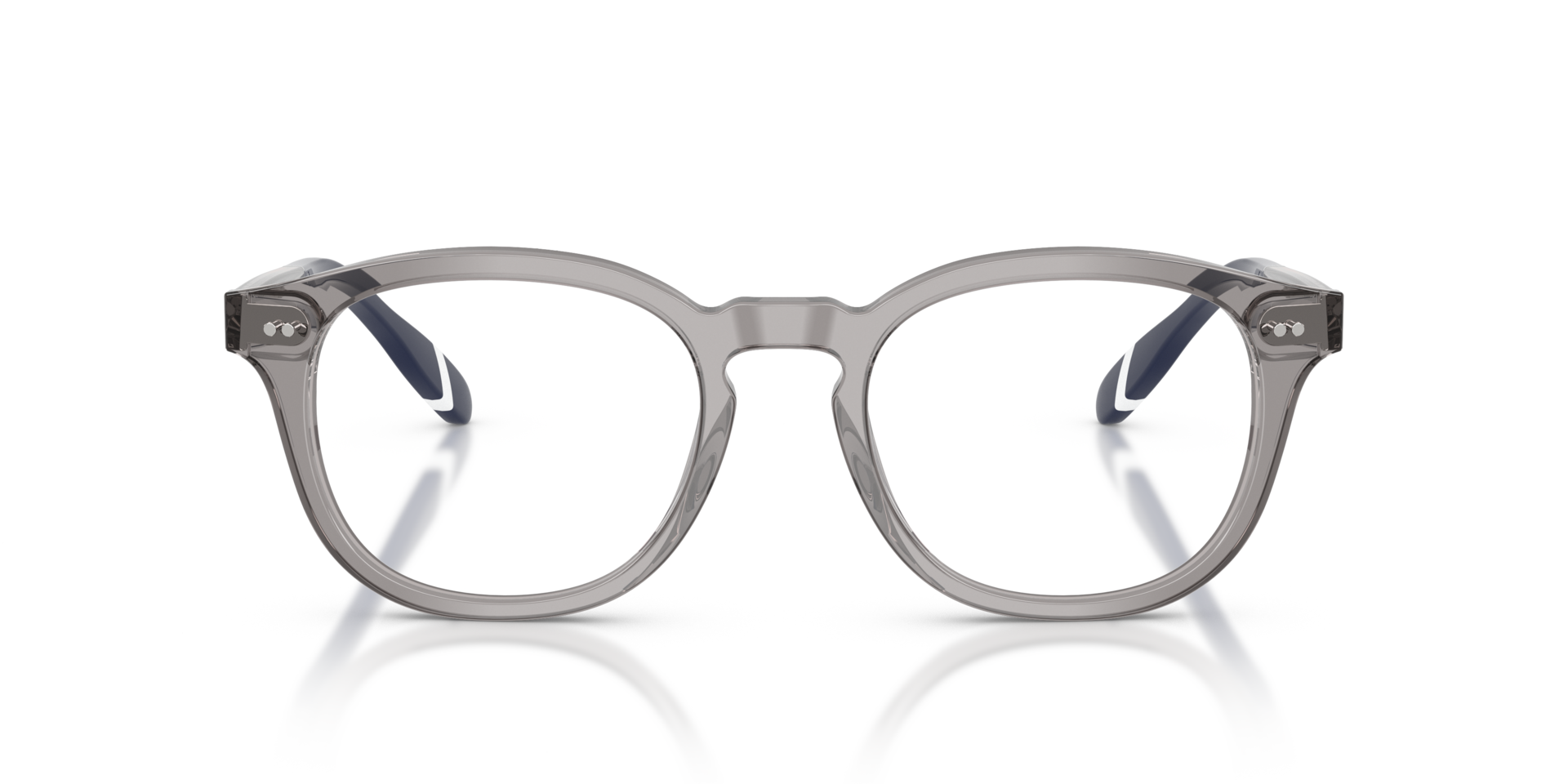 PH2267 Glänzendes transparentes Grau AcetatEyeglass Frames von B24, Vorderansicht