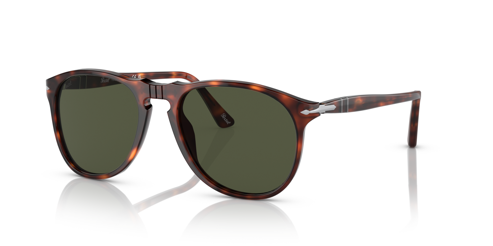 PO9649S Havana AcetatSunglass Frames von B24, Dreiviertelansicht