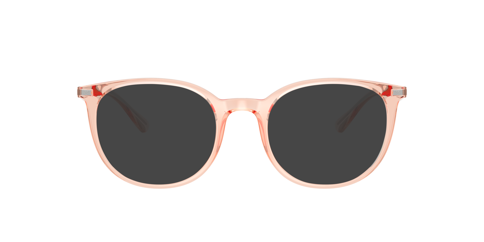EA3168 Shiny Transparent Pink KunststofEyeglass Frames van B24, met getinte lenzen