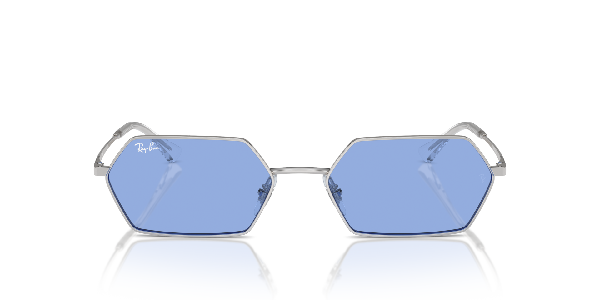 Yevi Bio-Based Silber MetallSunglass Frames von B24, Vorderansicht