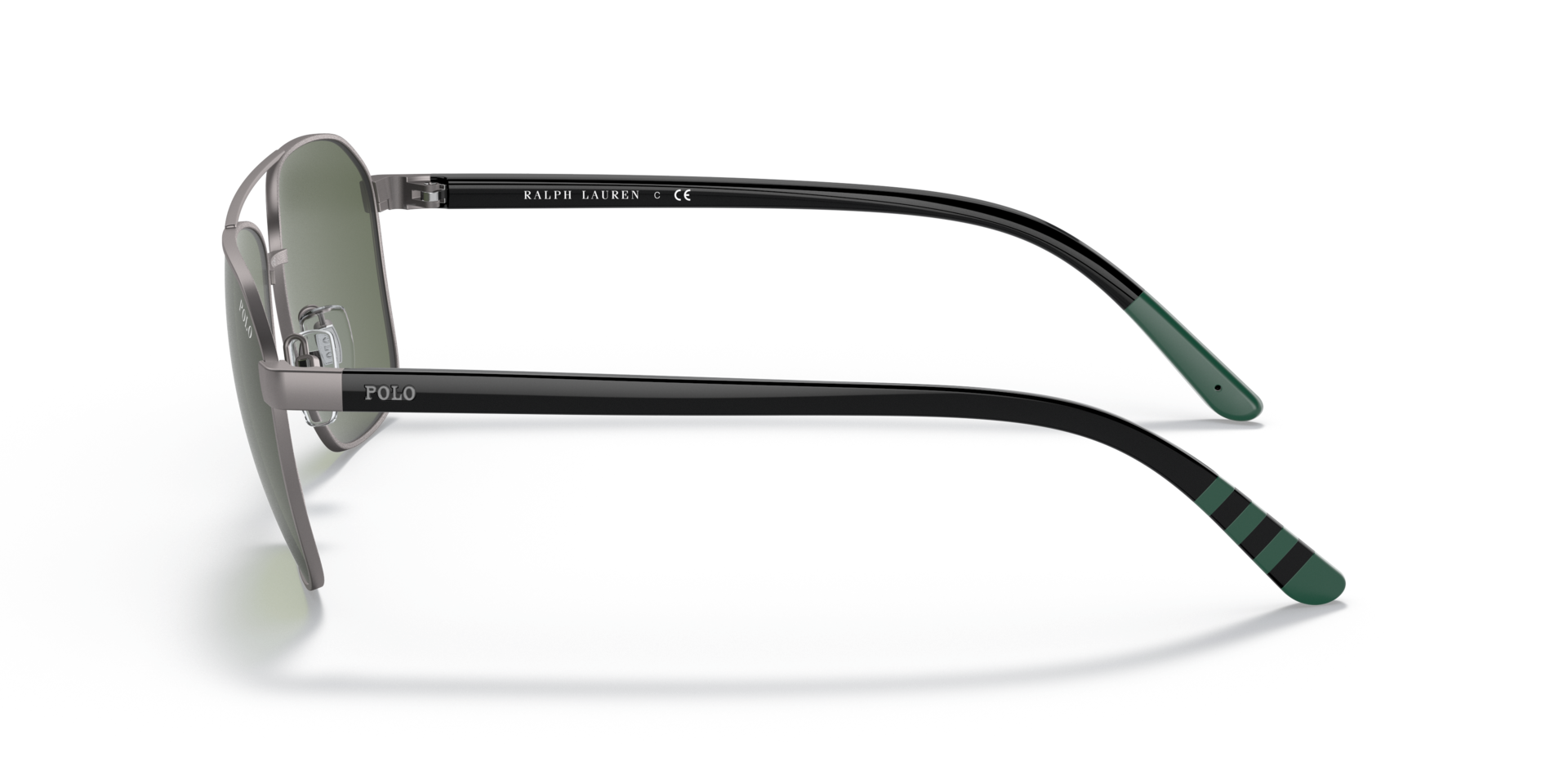 PH3140 Gunmetal halbglänzend MetallSunglass Frames von B24, Seitenansicht