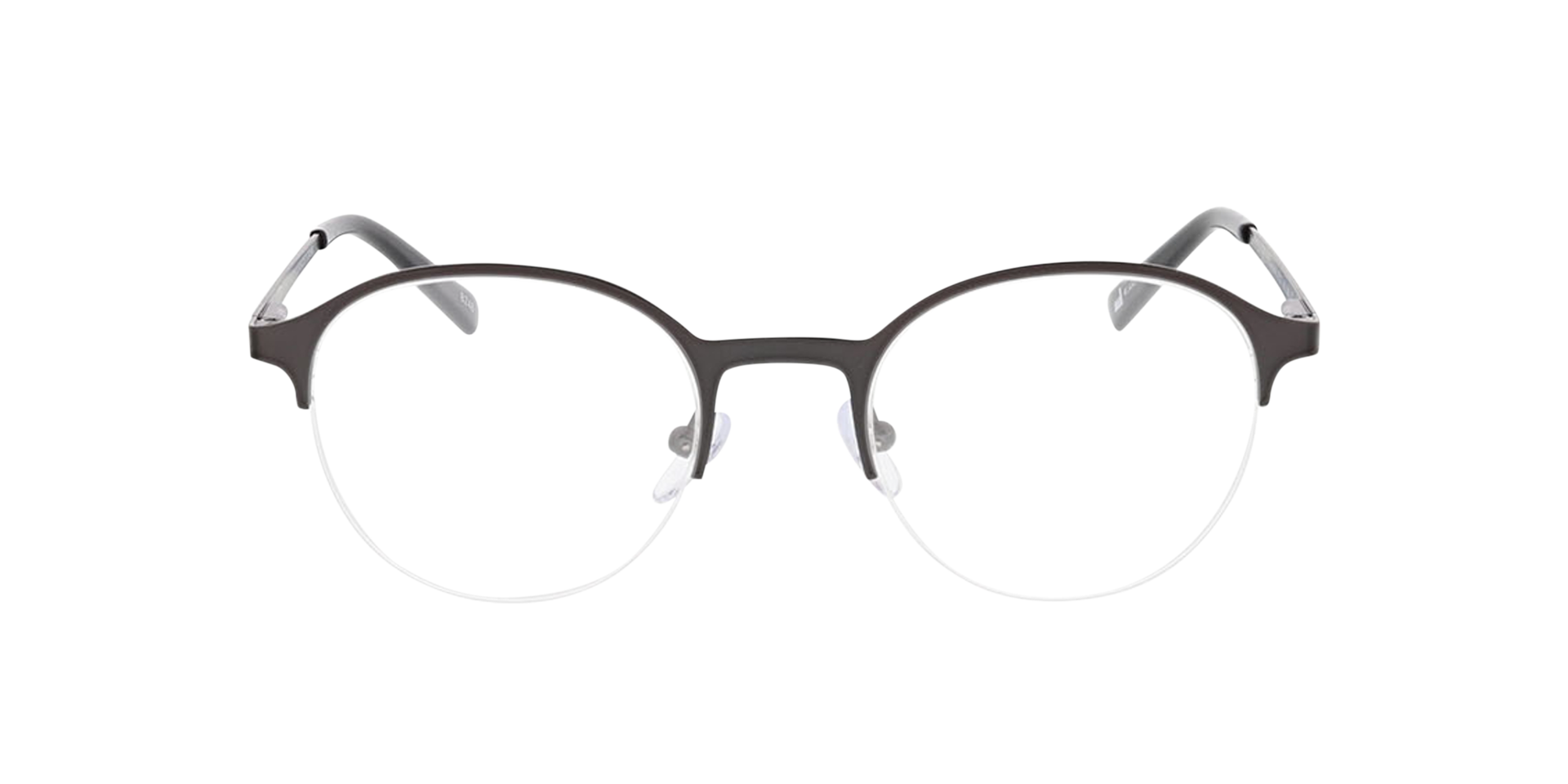 Helsinki Mattschwarz MetallEyeglass Frames von B24, Vorderansicht