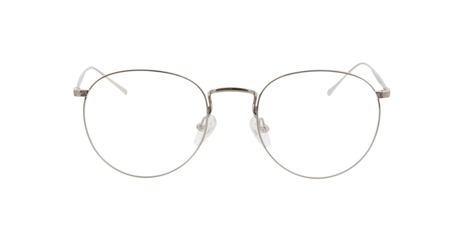 Macon Silber MetallEyeglass Frames von B24, Vorderansicht
