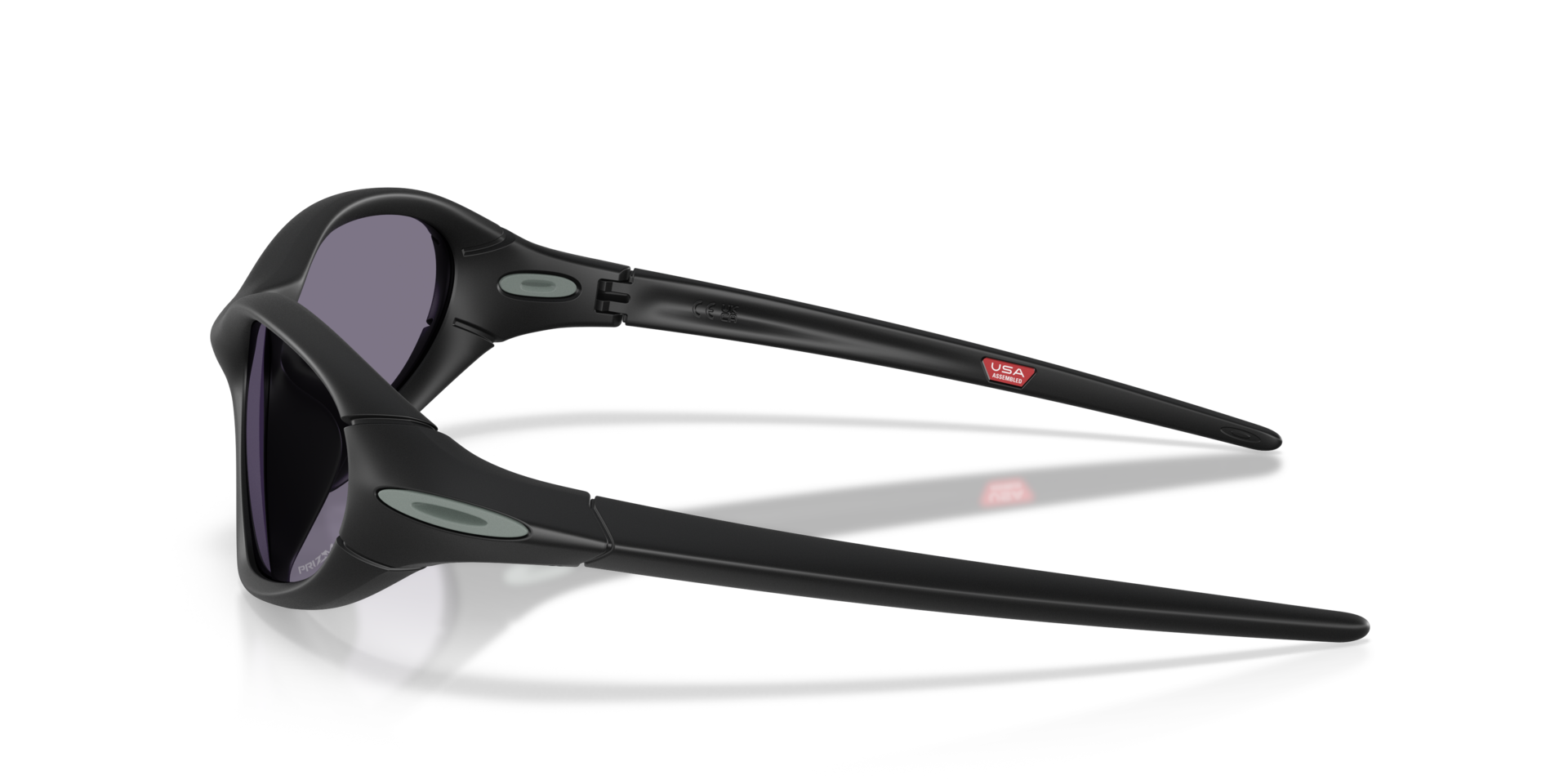Portal Jacket® Matzwart KunststofSunglass Frames van B24, Zijaanzicht