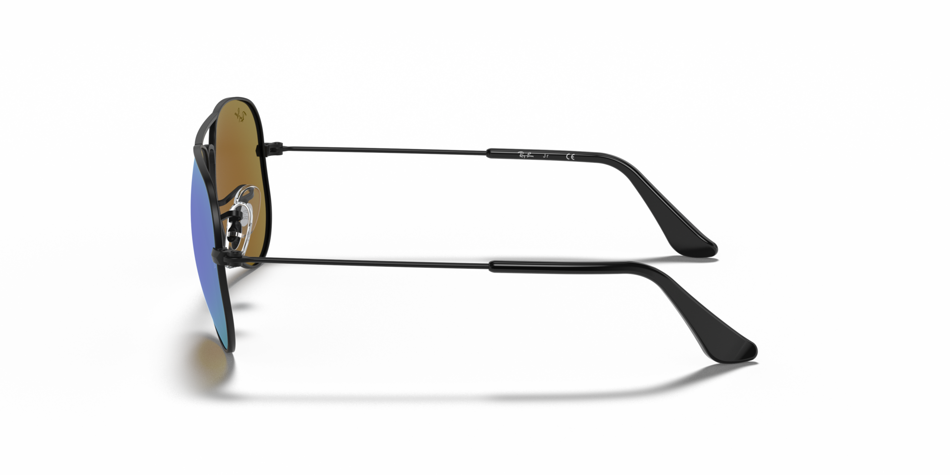 RB9506S Zwart MetaalSunglass Frames van B24, Zijaanzicht