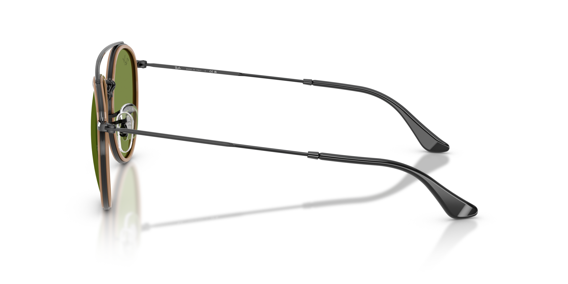 RB3647N Zwart MetaalSunglass Frames van B24, Zijaanzicht