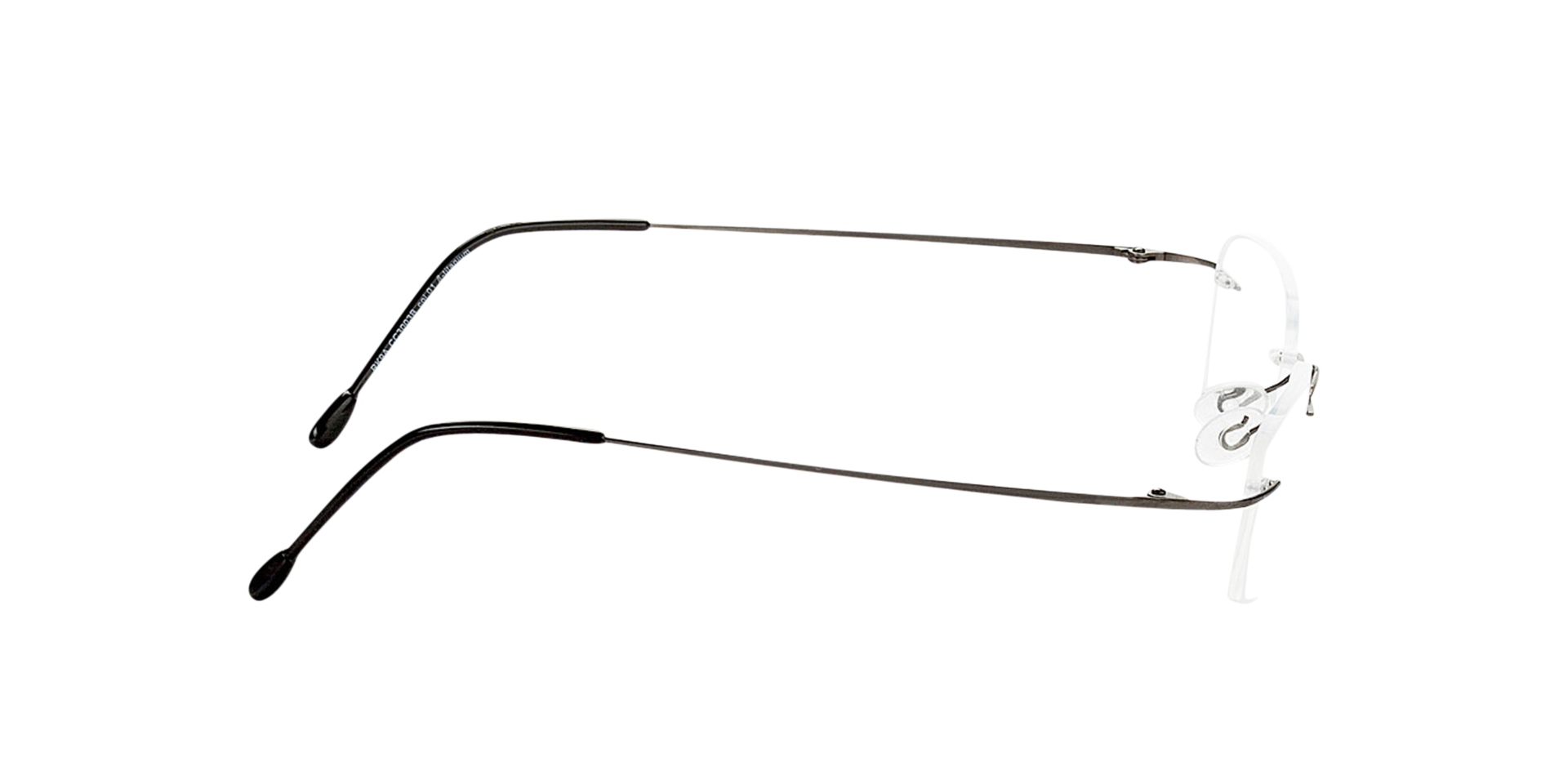 Davos Anthrazitgrau TitanEyeglass Frames von B24, Seitenansicht