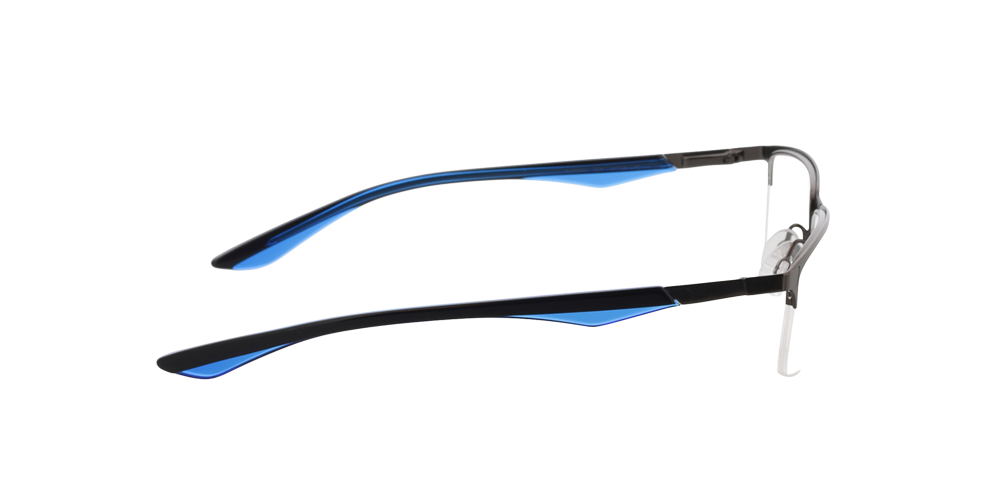 PU0064O Silber MetallEyeglass Frames von B24, Seitenansicht