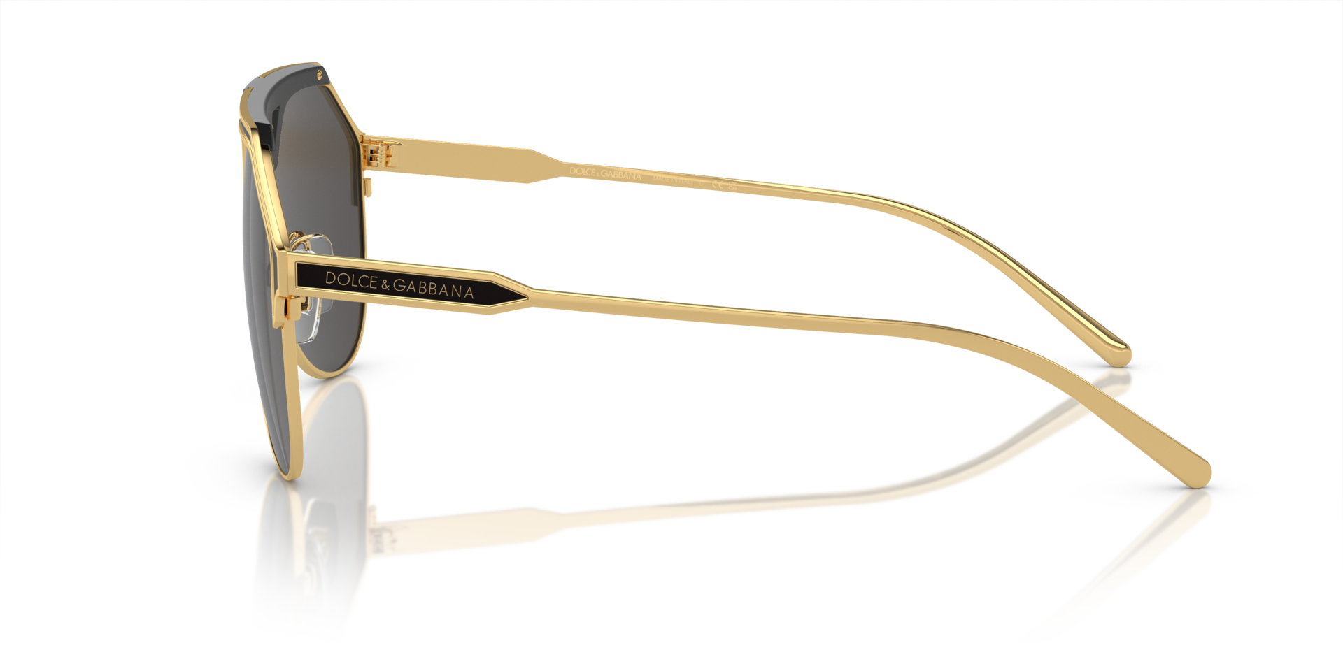 DG2257 Goud & matzwart MetaalSunglass Frames van B24, Zijaanzicht