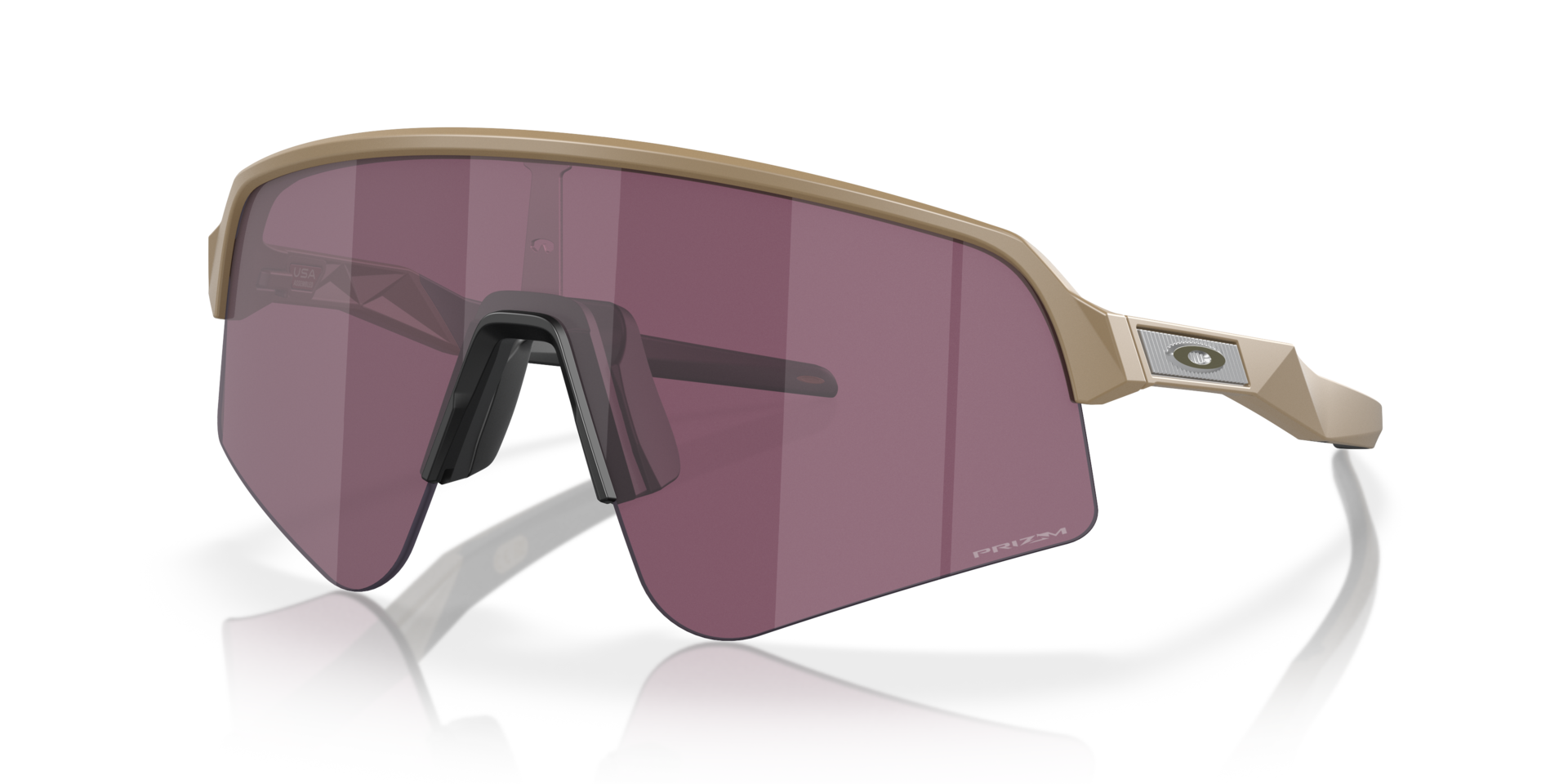 SUTRO LITE SWEEP Mat grond tan KunststofSunglass Frames van B24, Hoekweergave