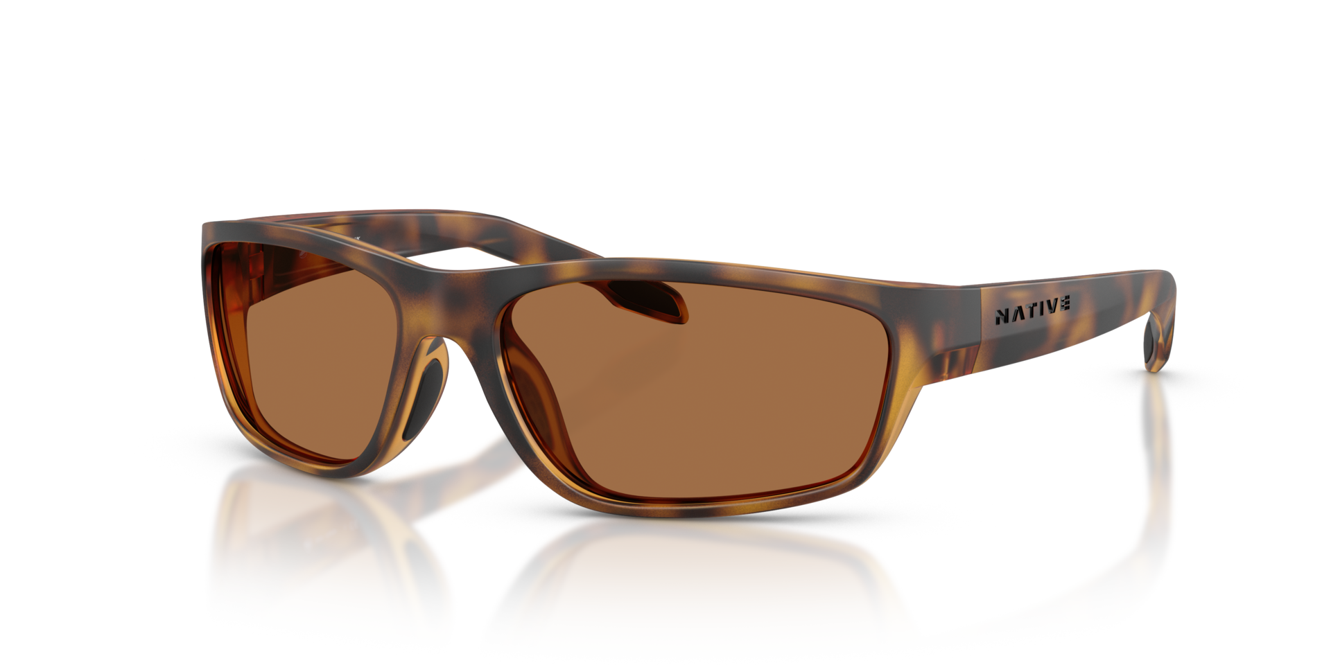 XD9051 Matte Tortoise KunststoffSunglass Frames von B24, Dreiviertelansicht