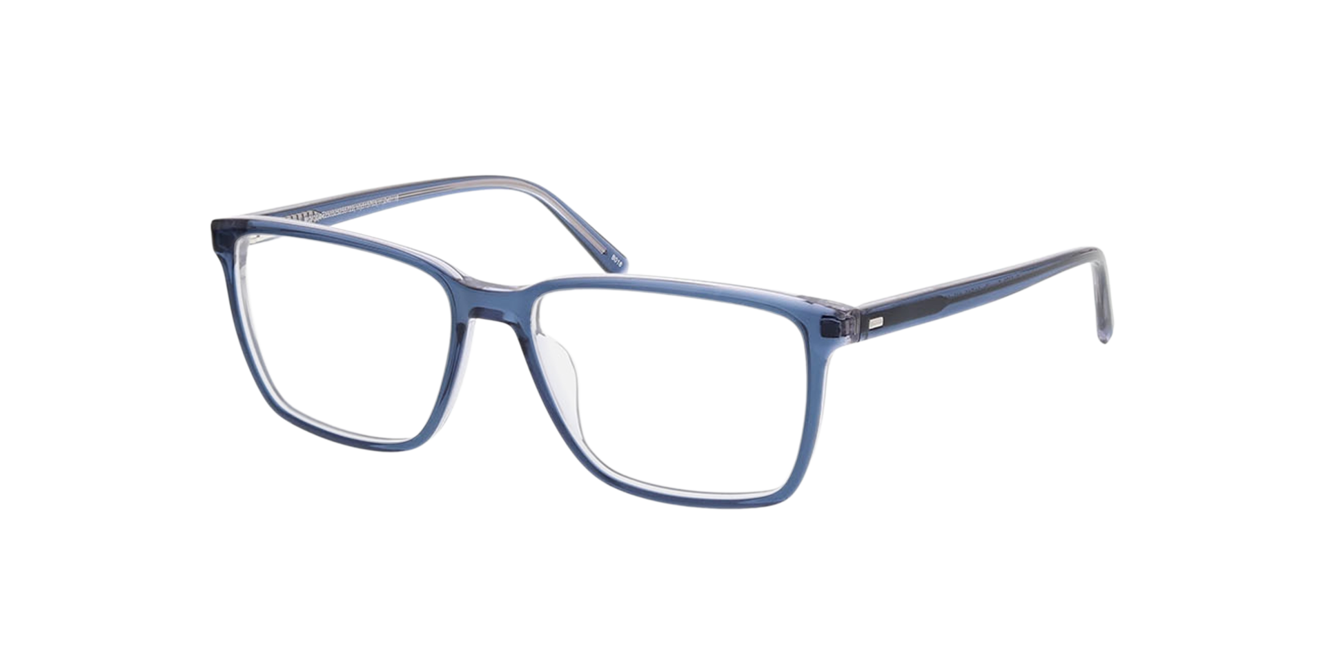 Teneriffa Bilayer Crystal Blue  &  Grey AcetatEyeglass Frames von B24, Dreiviertelansicht