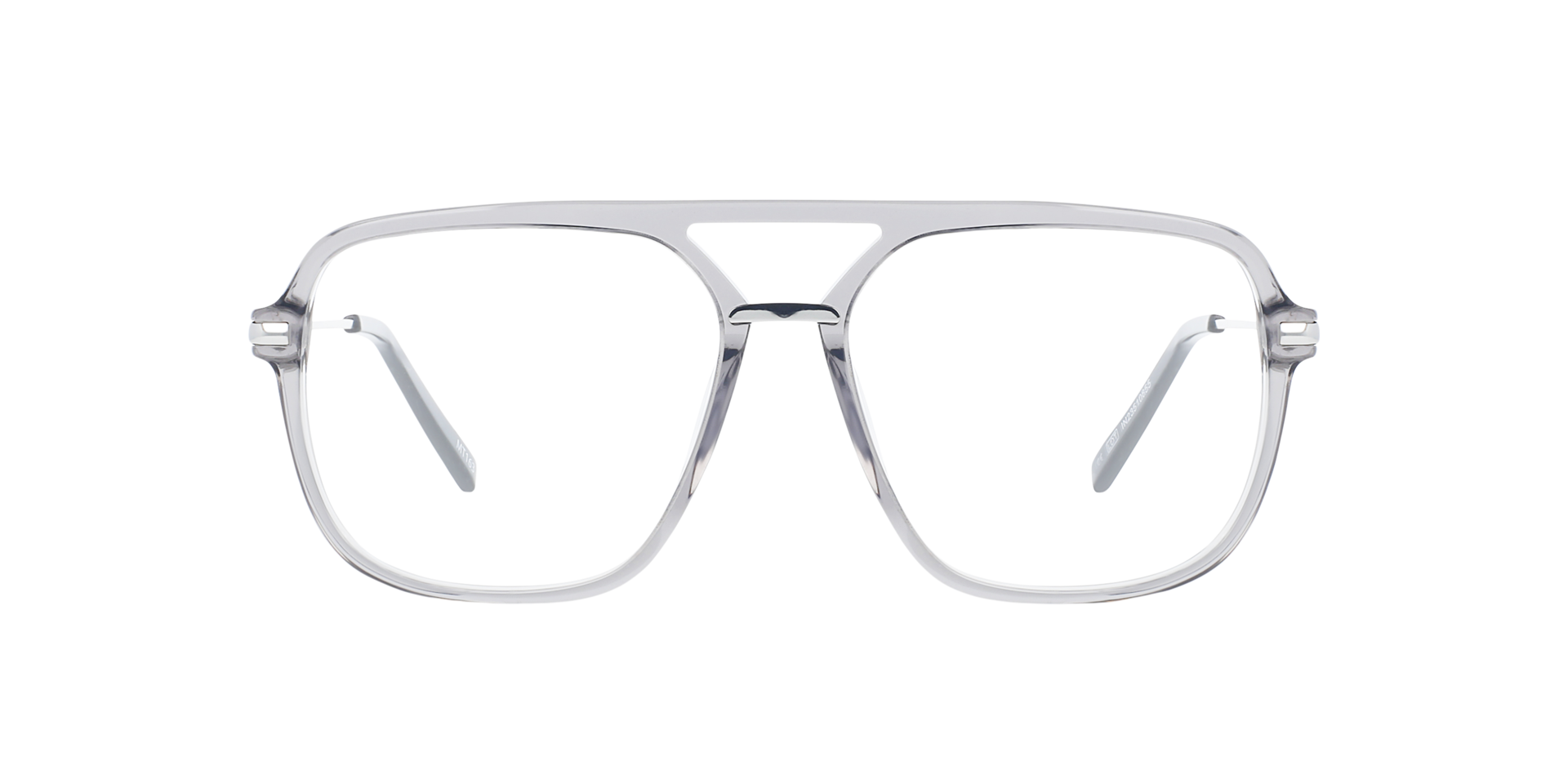 Freddy Dolphin Trail & Silver Metal AcetatEyeglass Frames von B24, Vorderansicht