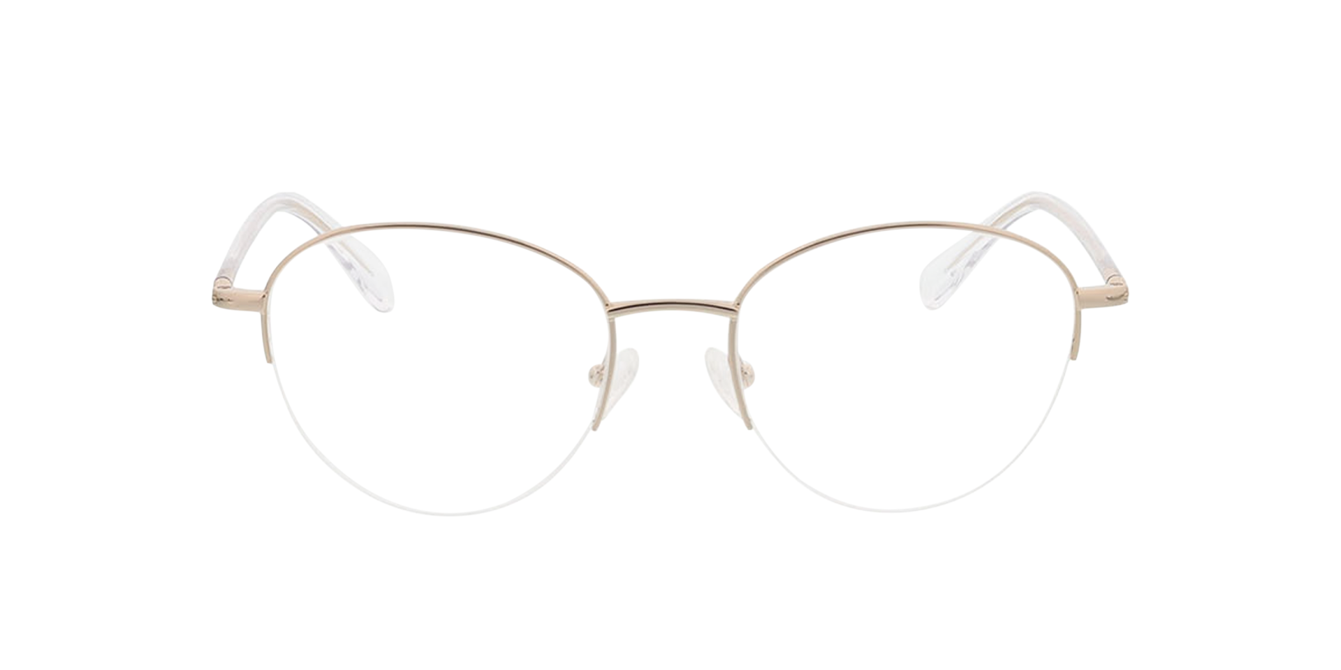 Portland Gold MetallEyeglass Frames von B24, Vorderansicht