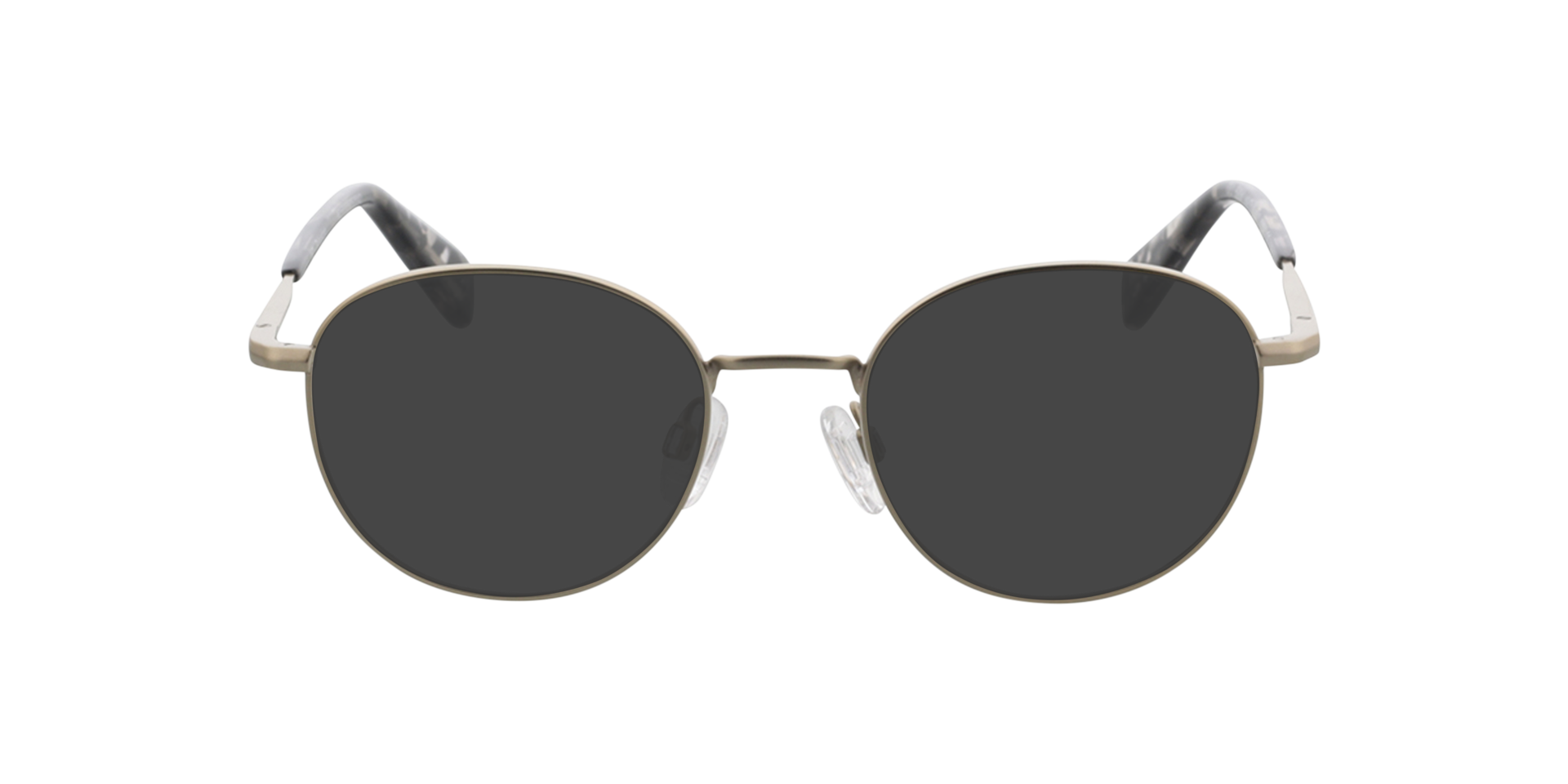 Princeton Zilver  &  zwart kristal patroon MetaalEyeglass Frames van B24, met getinte lenzen