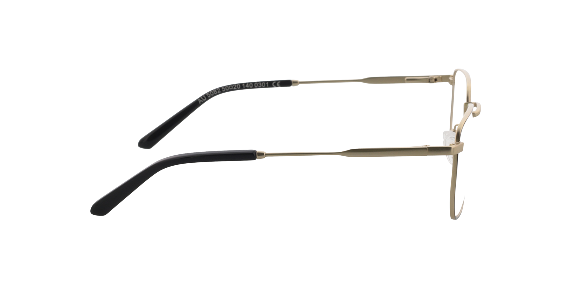 Blake Satin Gold  &  Black MetallEyeglass Frames von B24, Seitenansicht