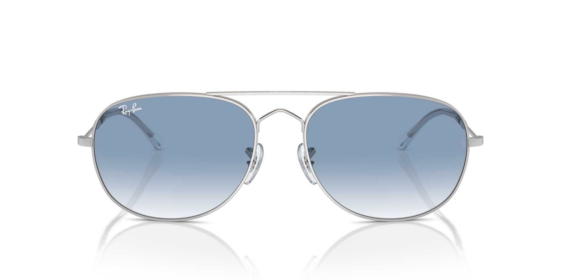 Bain Bridge Silber MetallSunglass Frames von B24, Vorderansicht