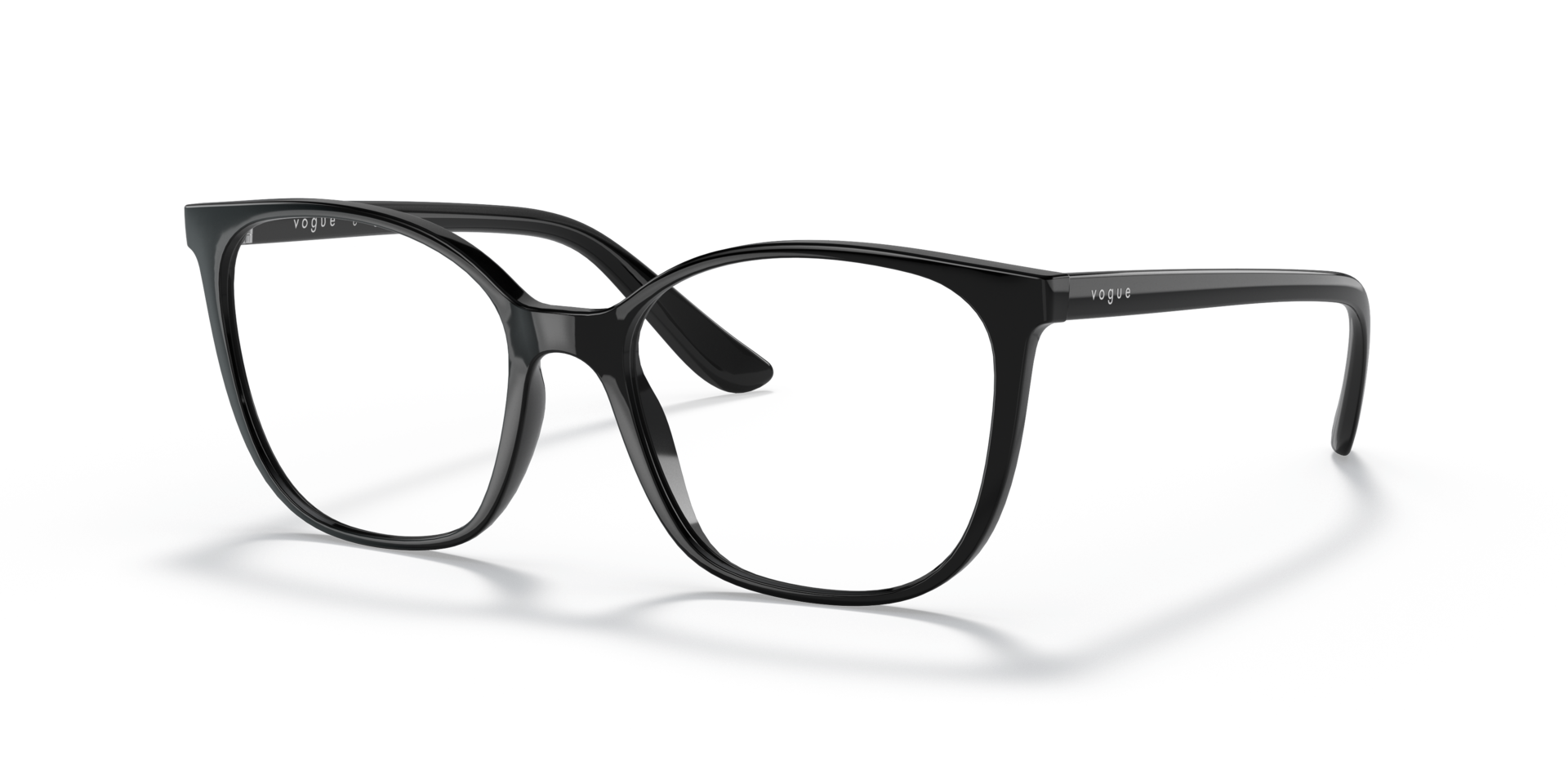 VO5356 Schwarz KunststoffEyeglass Frames von B24, Dreiviertelansicht