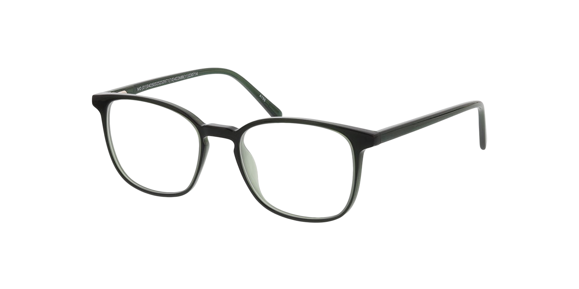 New Haven Kristalgroen KunststofEyeglass Frames van B24, Hoekweergave