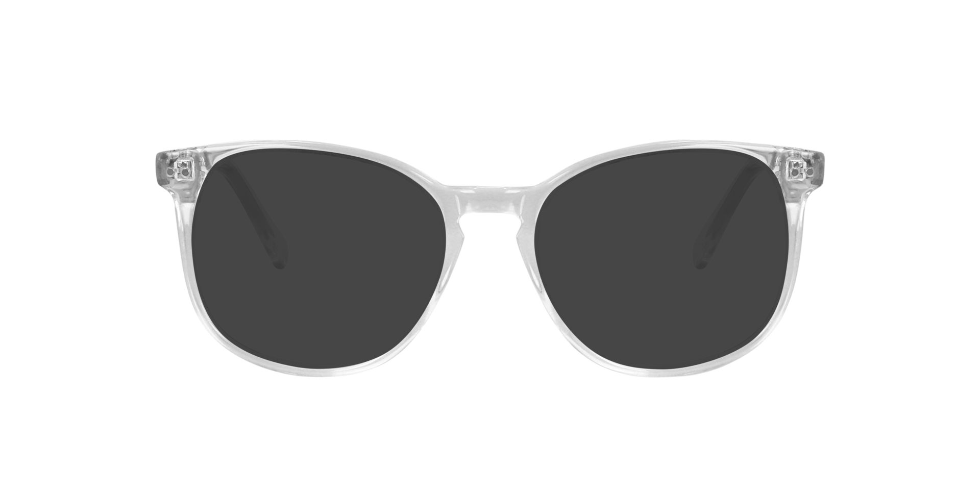 BARRON White Crystal AcetaatEyeglass Frames van B24, met getinte lenzen